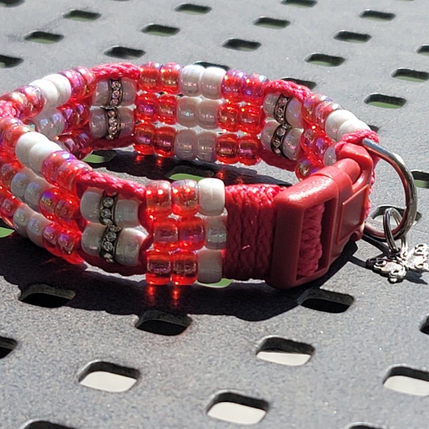 Custom Handmade Beaded Bling Dog Collar