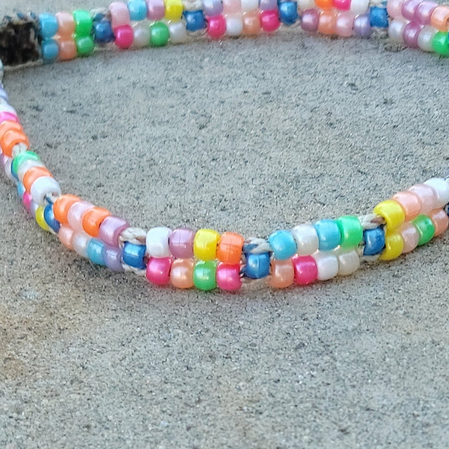 Custom Handmade Beaded Dog Collar