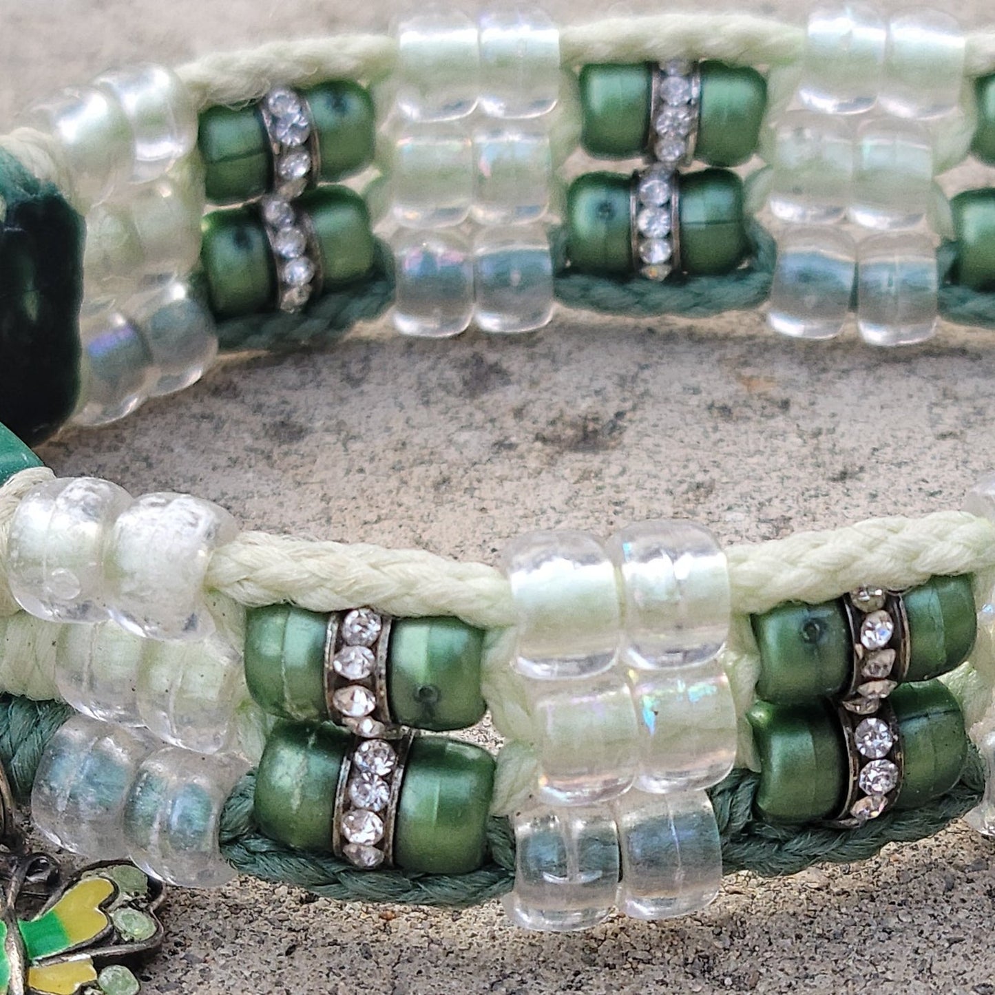 Custom Handmade Beaded Bling Dog Collar