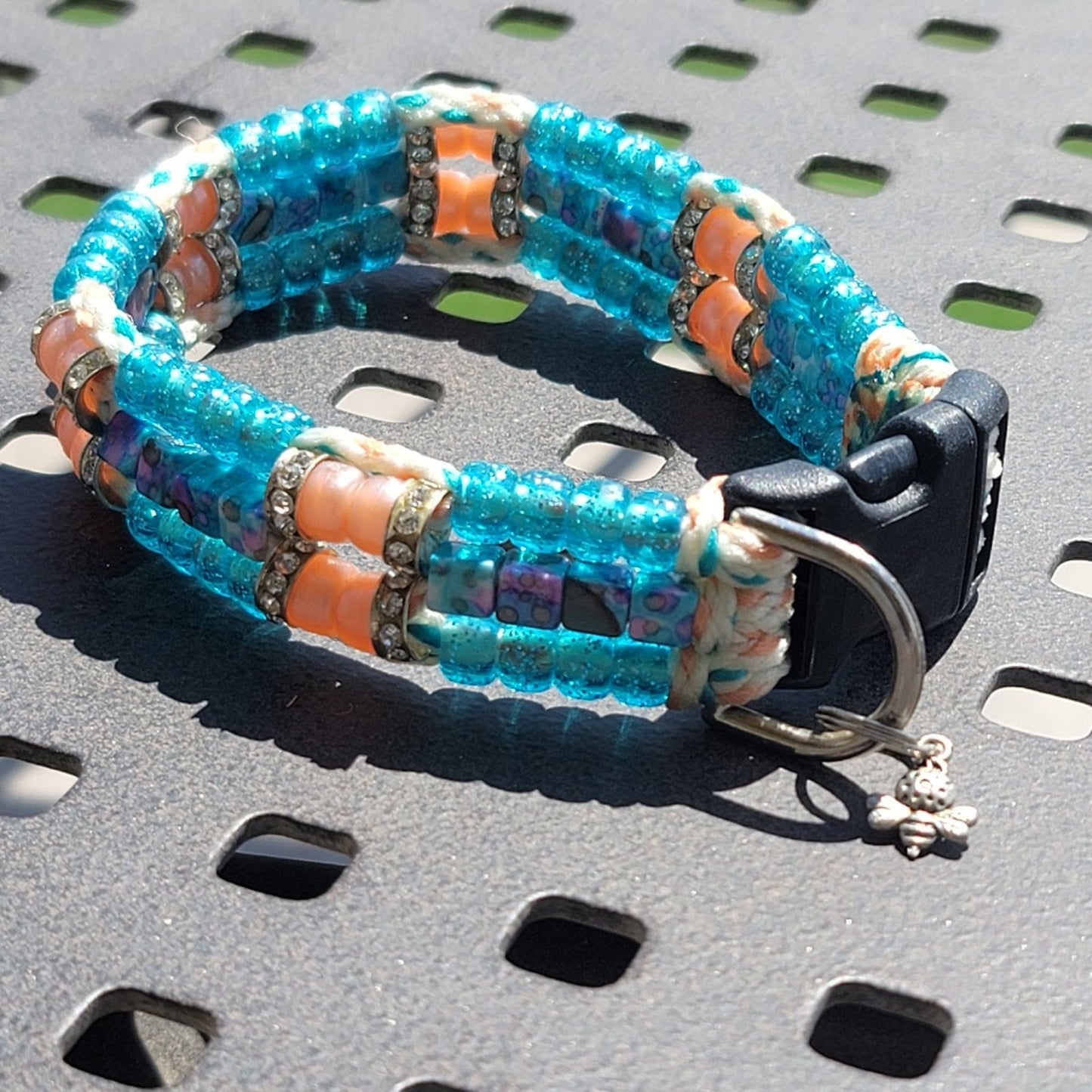 Custom Handmade Beaded Bling Dog Collar
