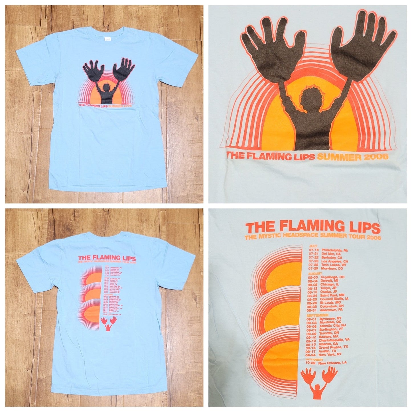 Vtg The Flaming Lips The Mystic Headspace Summer Tour 2006 Band T-shirt8