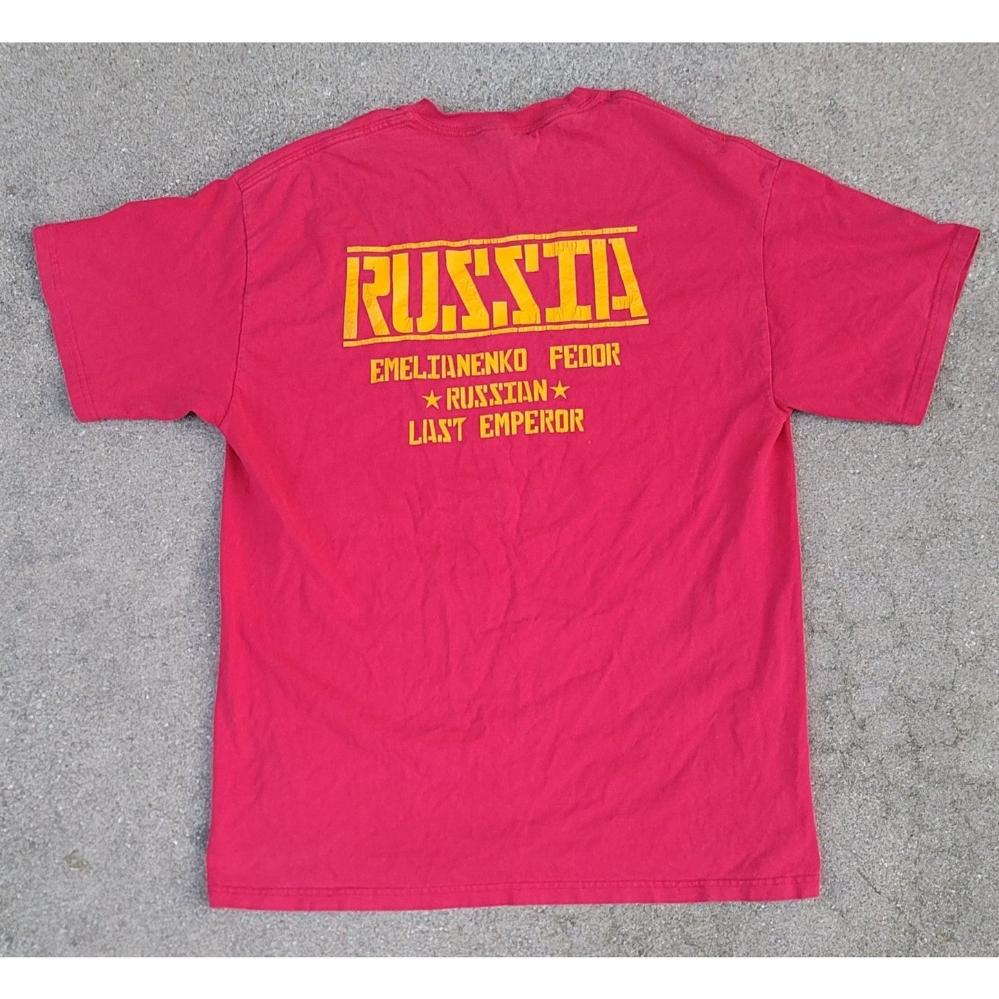 Vtg Pride FC Fedor Emelianenko T-shirt MMA UFC Russia