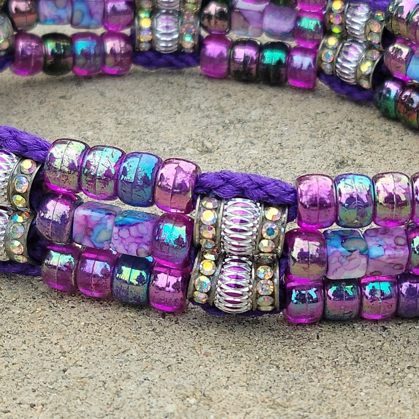 Custom Handmade Beaded Bling Dog Collar