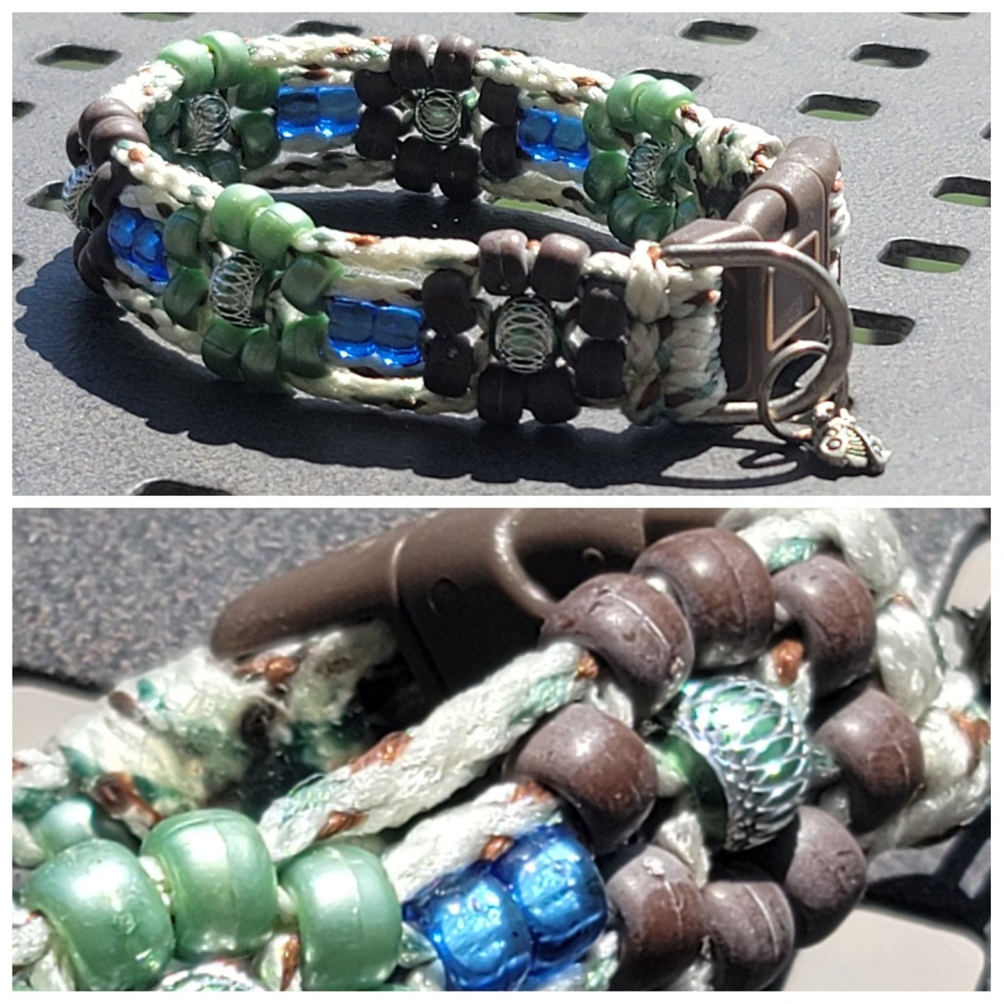 Custom Handmade Beaded Bling Dog Collar