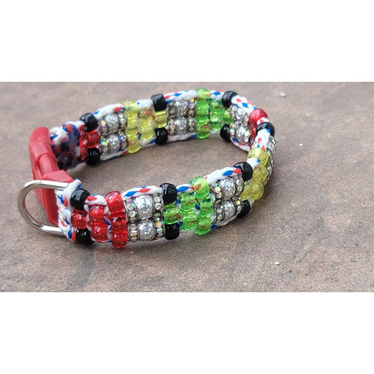 Custom Handmade Beaded Bling Dog Collar