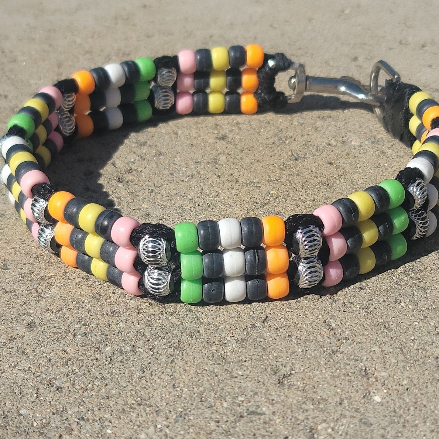 Custom Handmade Beaded Dog Collar