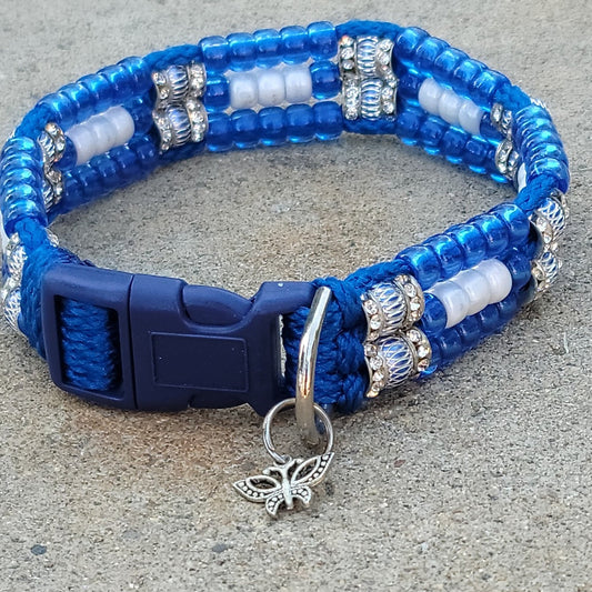 Custom Handmade Beaded Bling Dog Collar