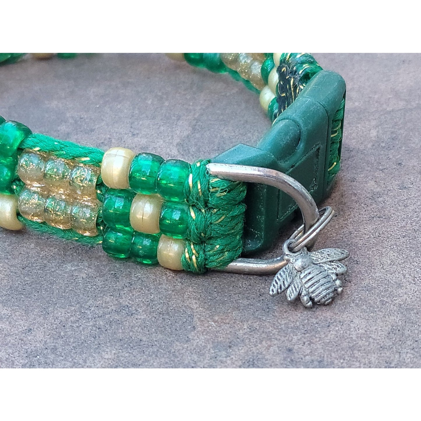 Custom Handmade Beaded Bling Dog Collar