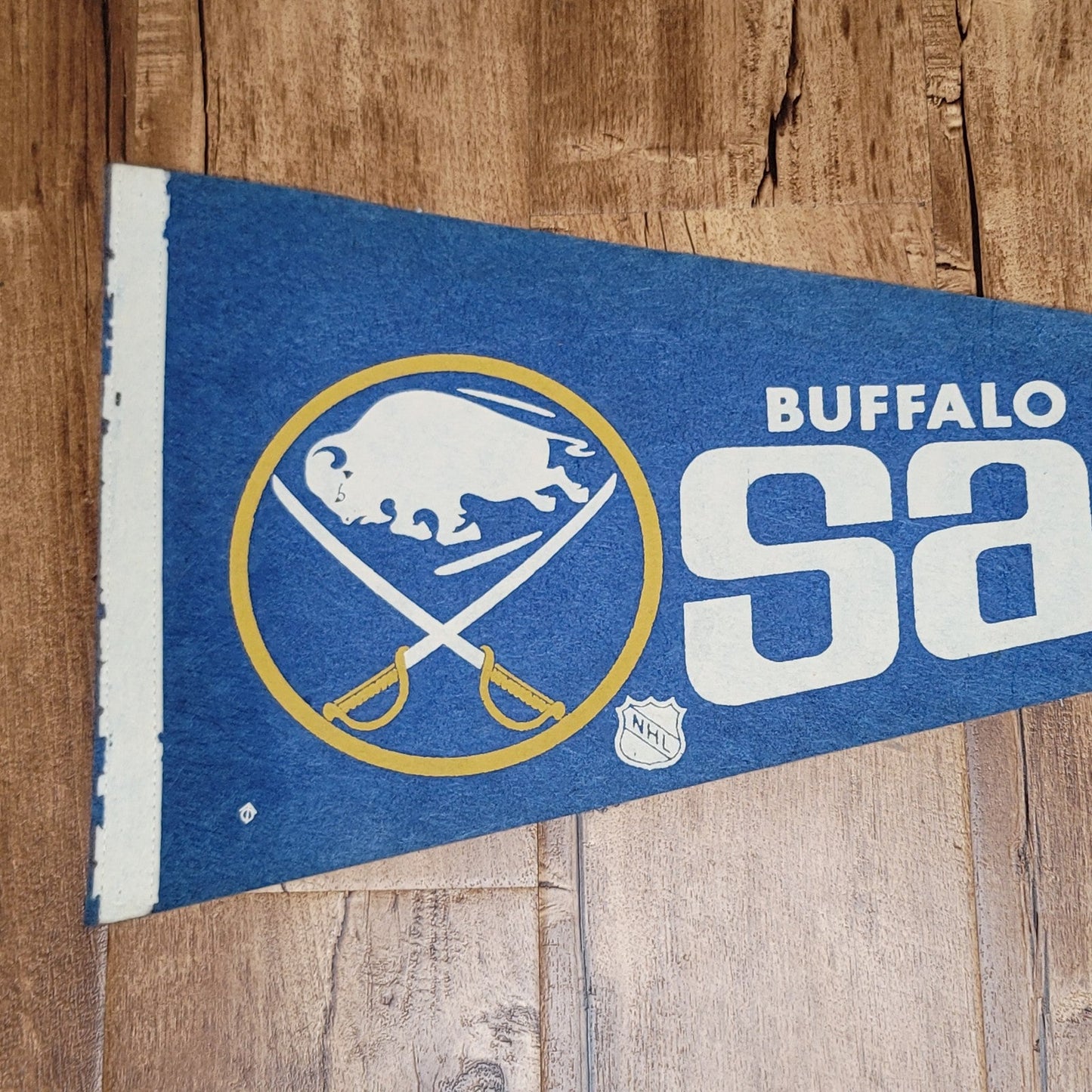 Vtg 1970s Buffalo Sabres Pennant NHL