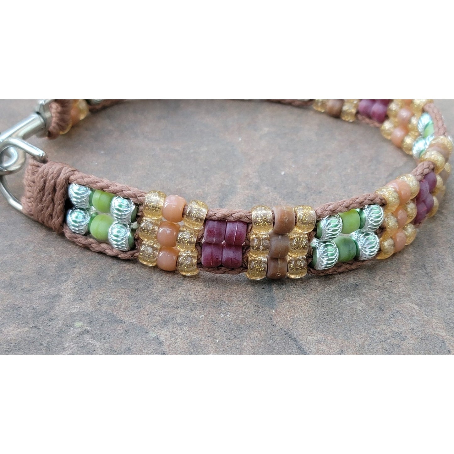 Custom Handmade Beaded Bling Dog Collar