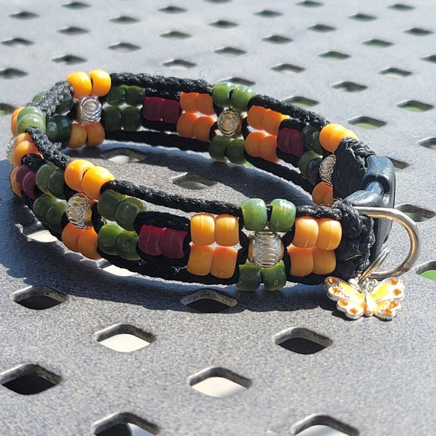 Custom Handmade Beaded Dog Collar
