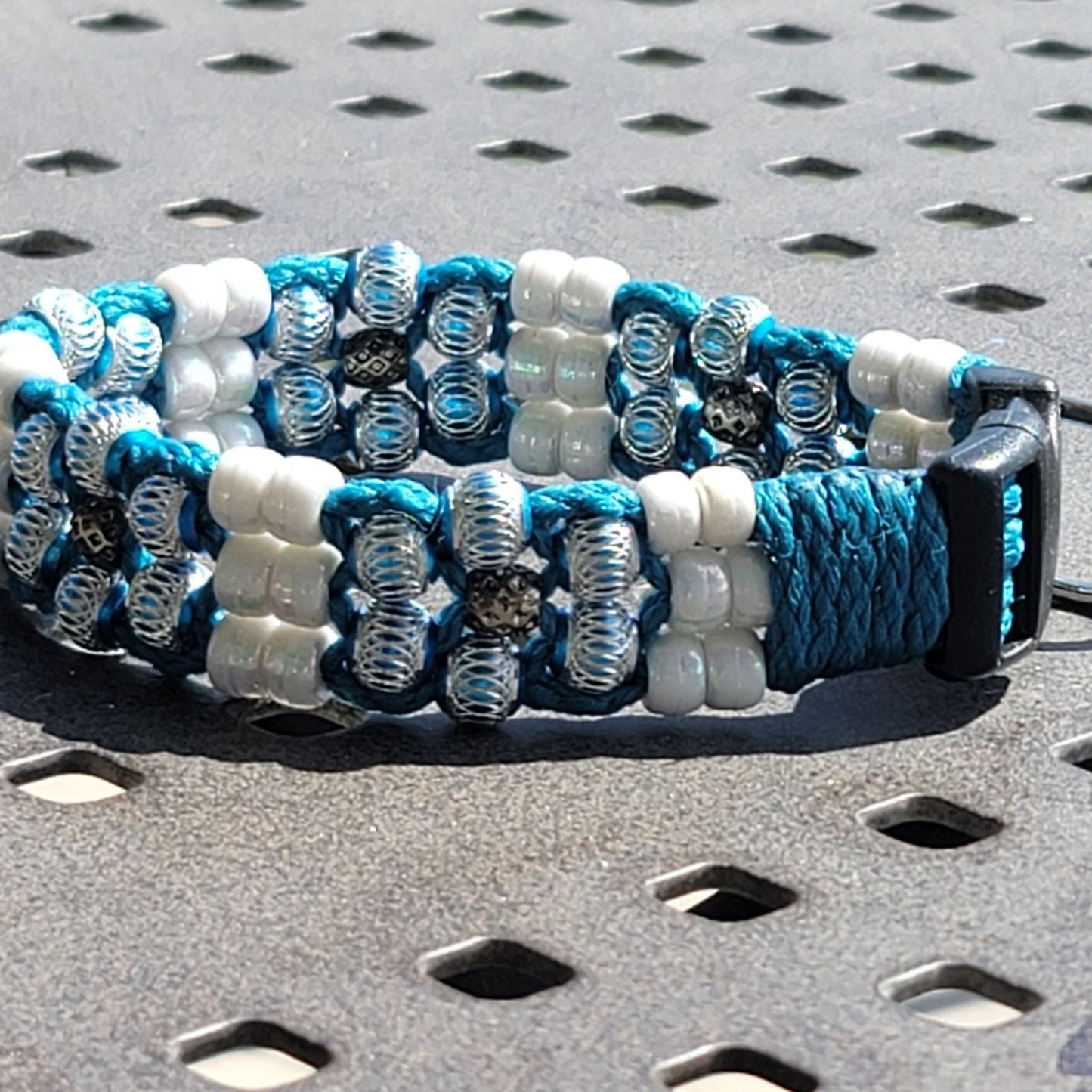 Custom Handmade Beaded Bling Dog Collar
