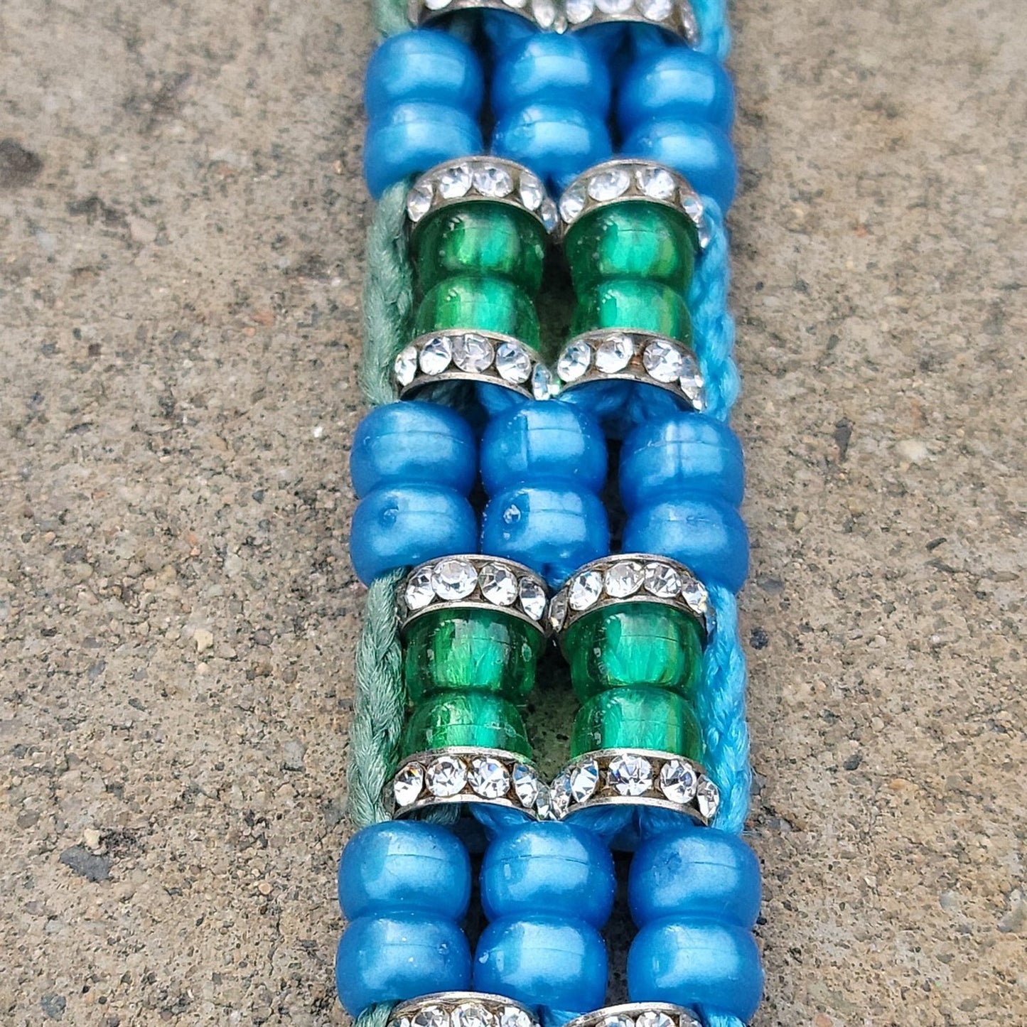 Custom Handmade Beaded Bling Dog Collar