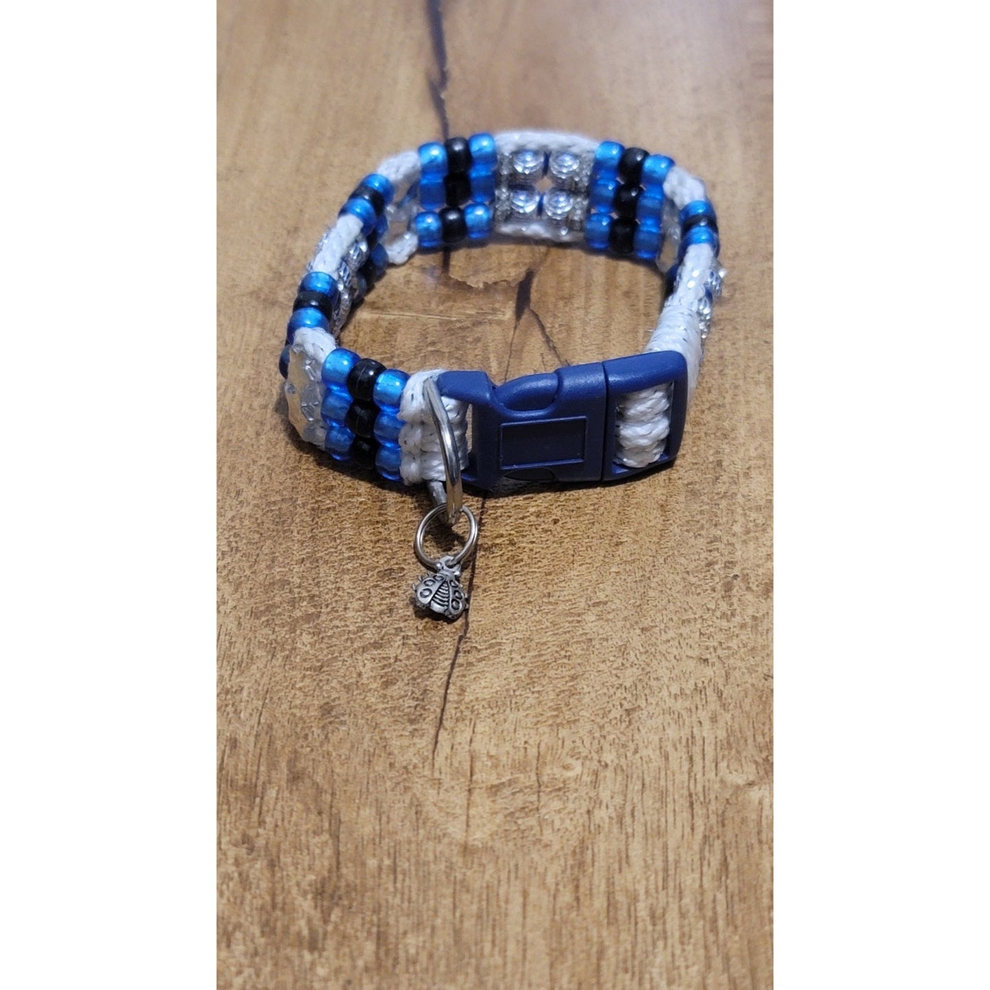 Custom Handmade Beaded Bling Dog Collar