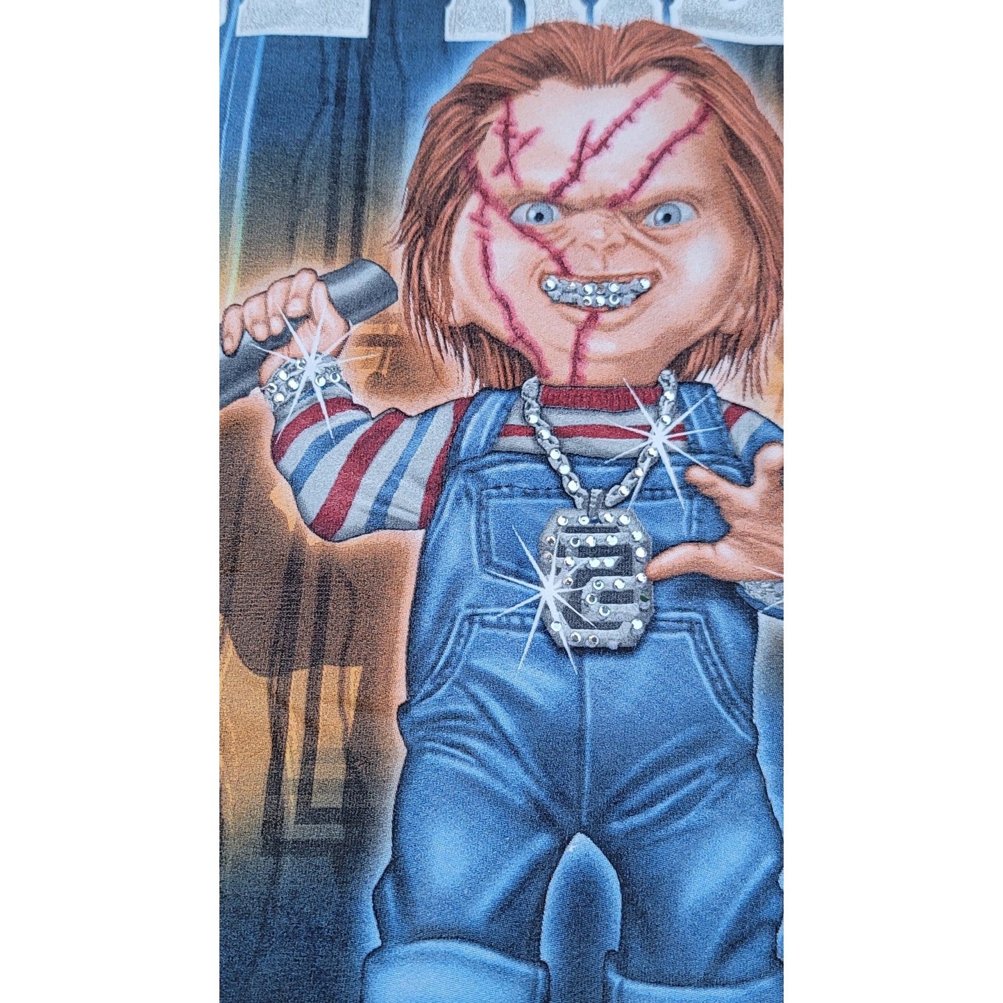 Vtg First Choice Presents Ice Killa Chucky T-shirt Movie Promo Horror