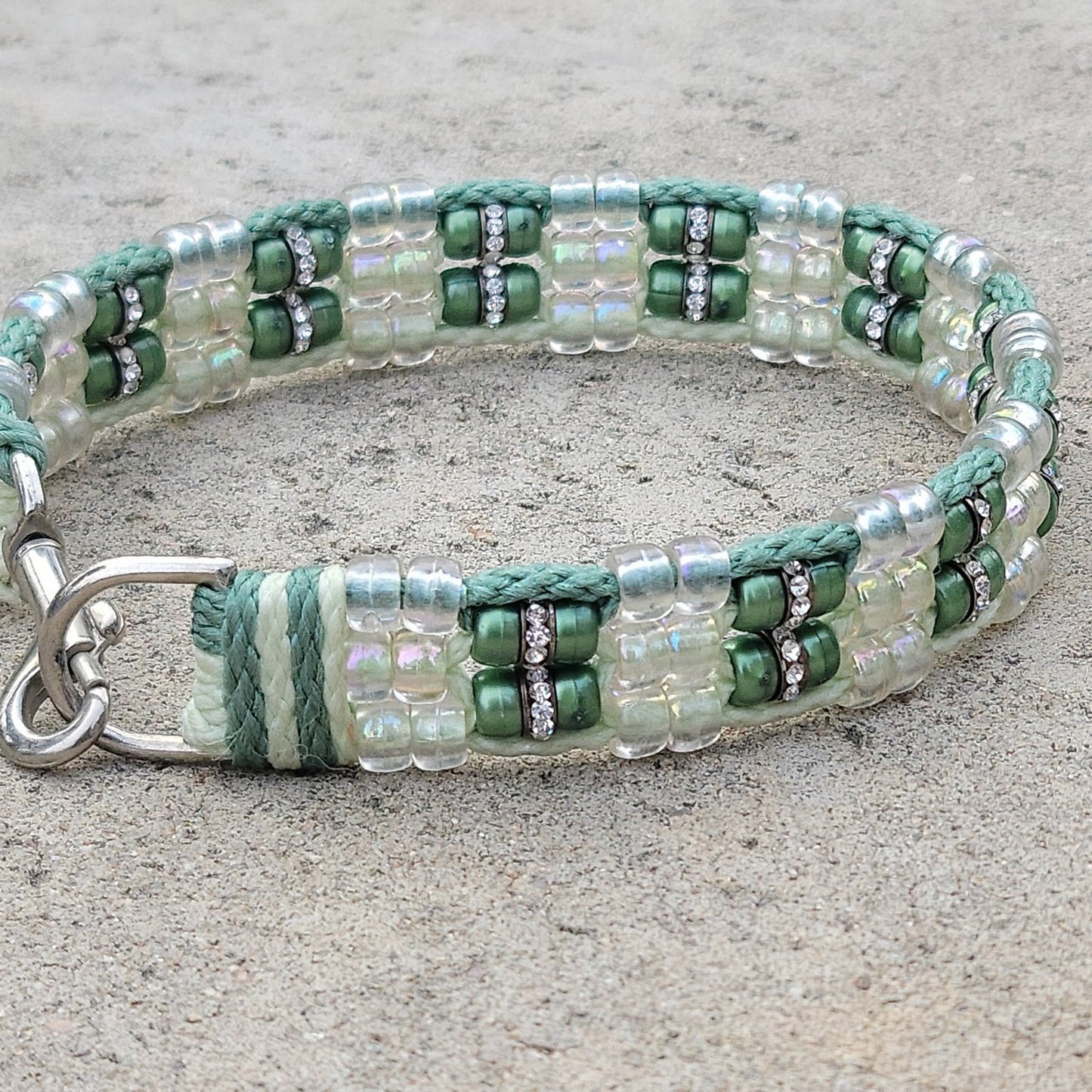 Custom Handmade Beaded Bling Dog Collar