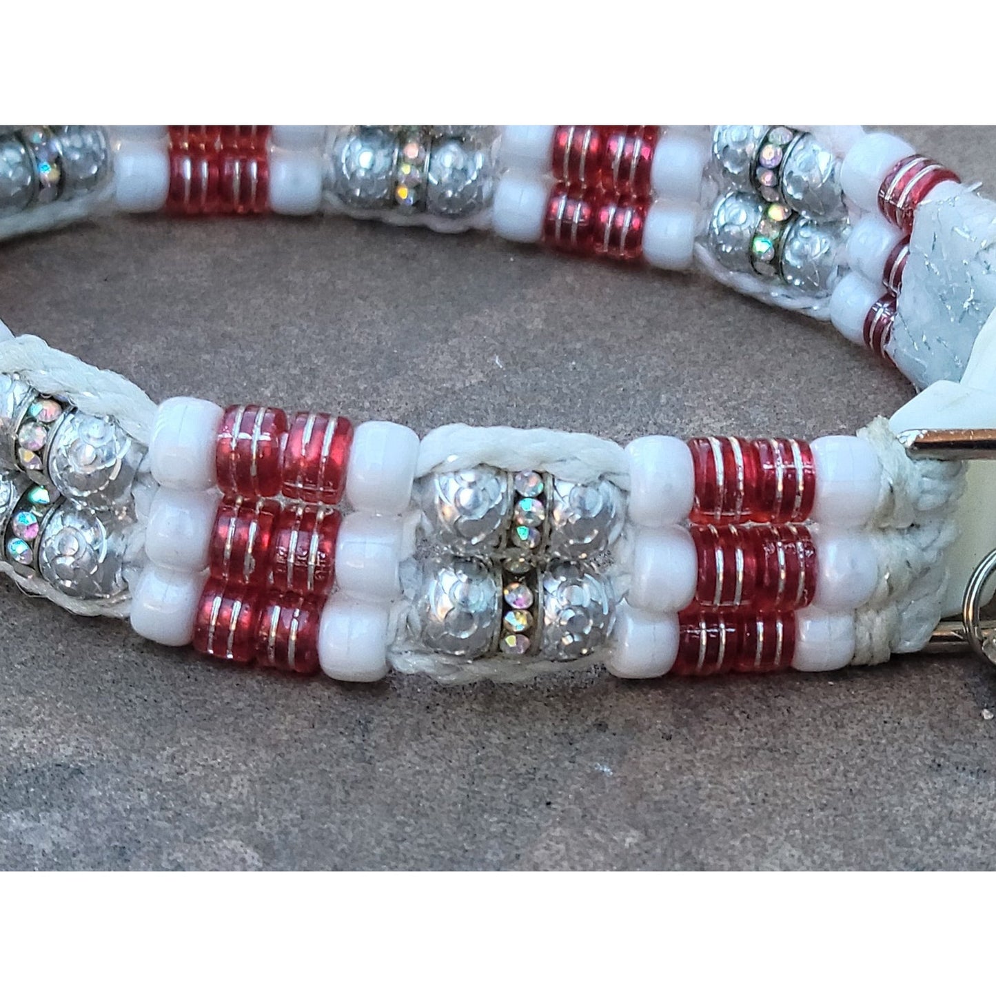 Custom Handmade Beaded Bling Dog Collar