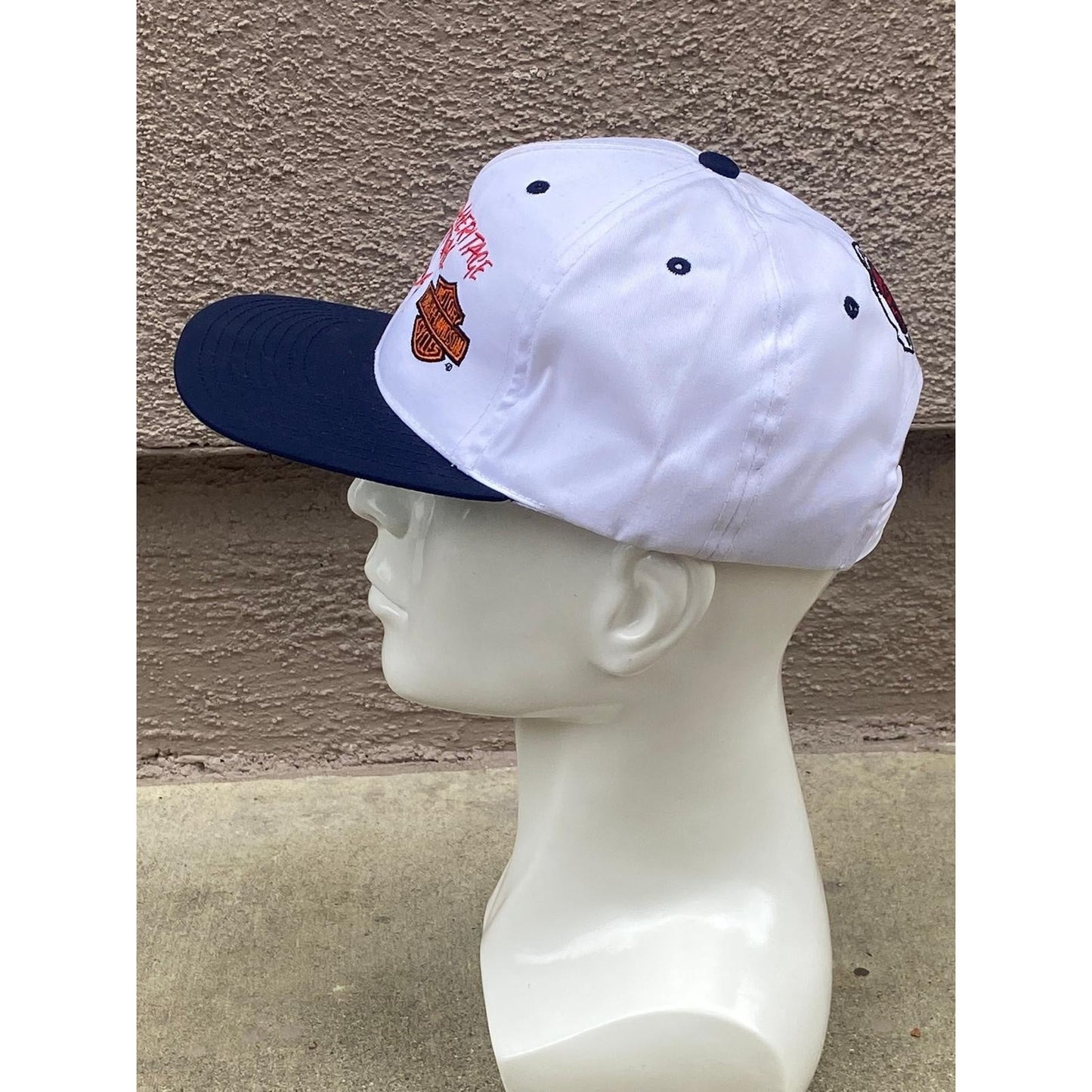 Vtg 1996 National Corvette Museum Harley Davidson Snapback Hat