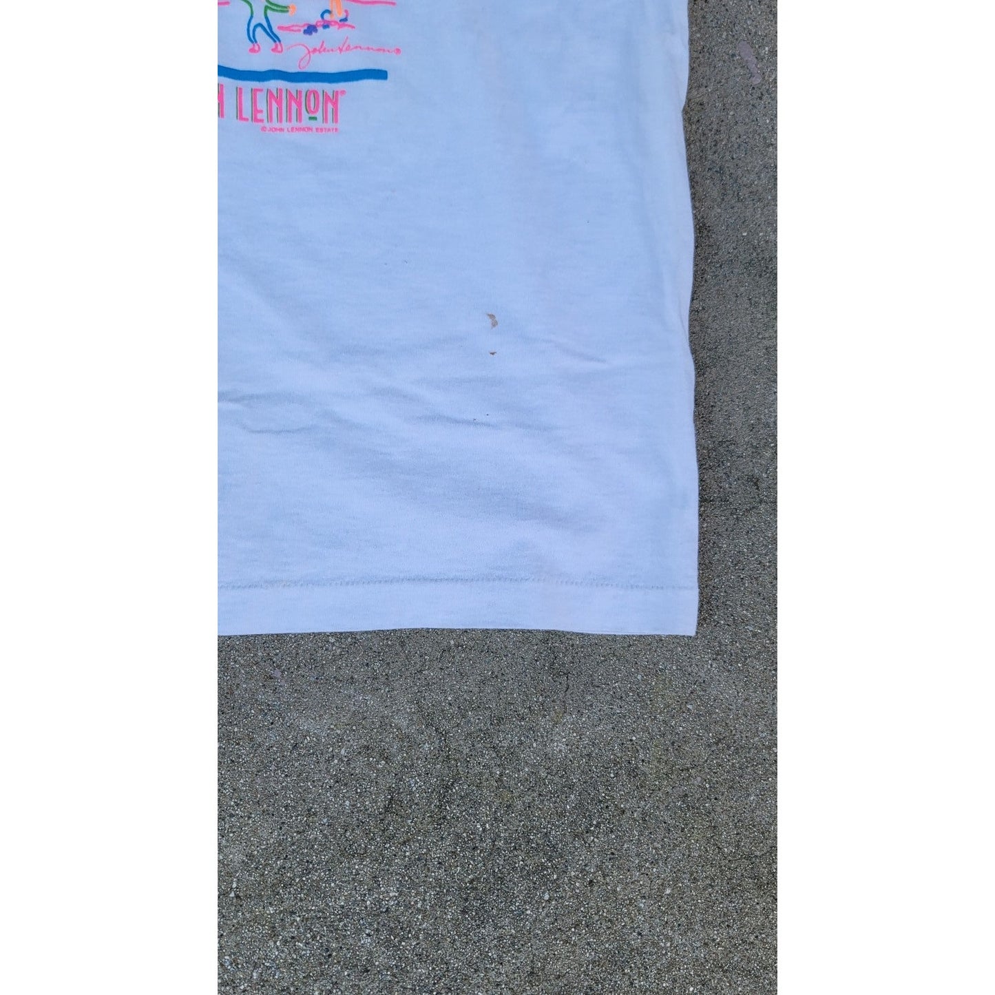 Vtg John Lennon The Kite Single Stitch T-shirt The Beatles