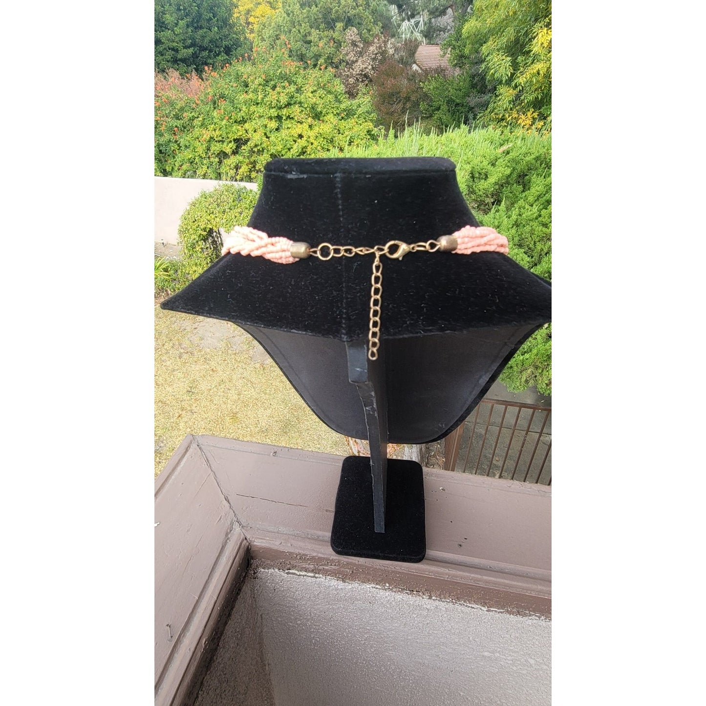 Vtg Beaded Strand Necklace