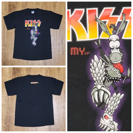 Vtg Delta KISS MY A** T-shirt