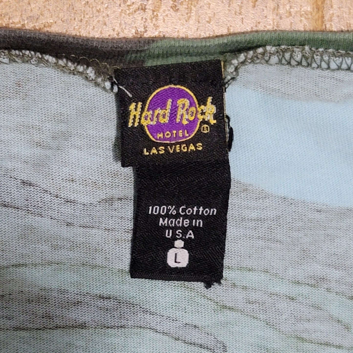 Vtg Hard Rock Hotel & Casino Las Vegas Camo T-shirt Women's