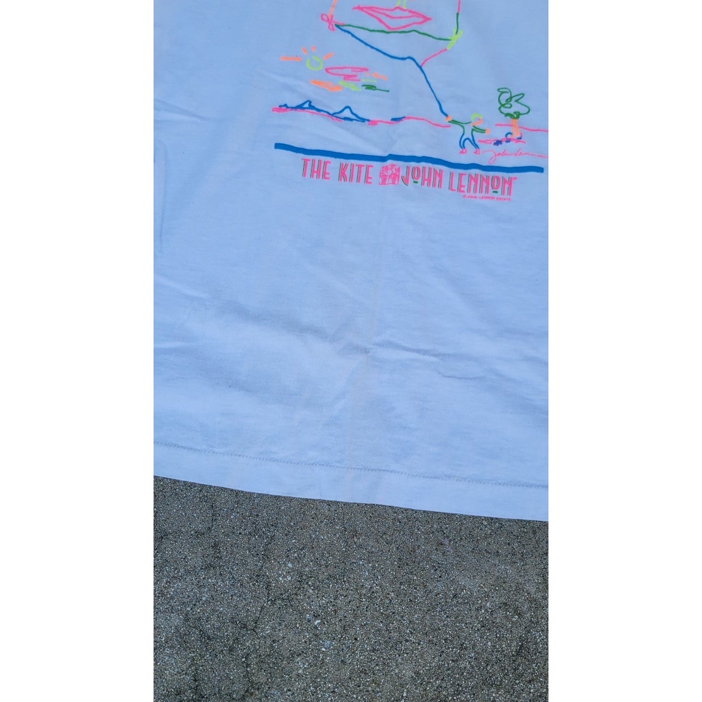 Vtg John Lennon The Kite Single Stitch T-shirt The Beatles
