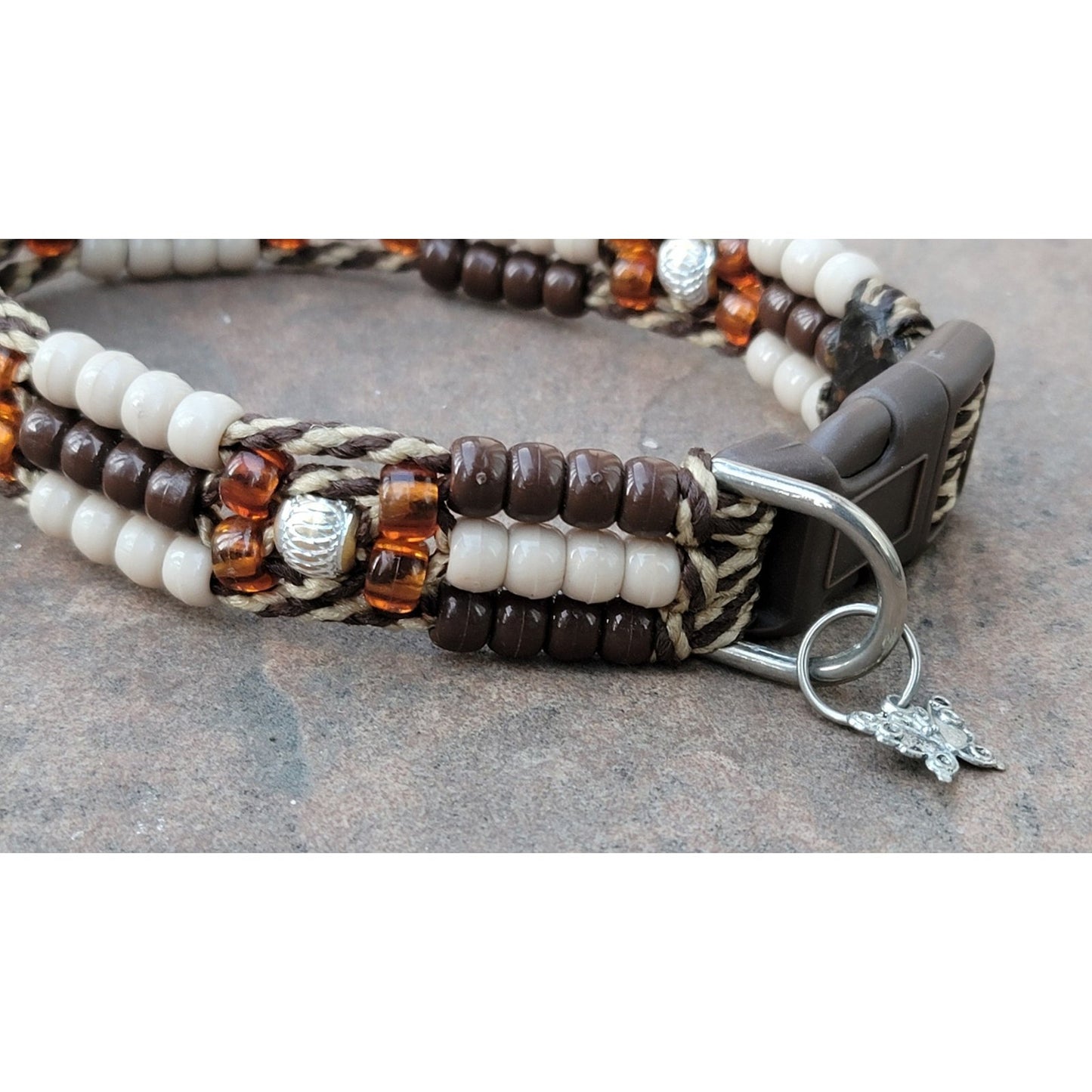 Custom Handmade Beaded Bling Dog Collar