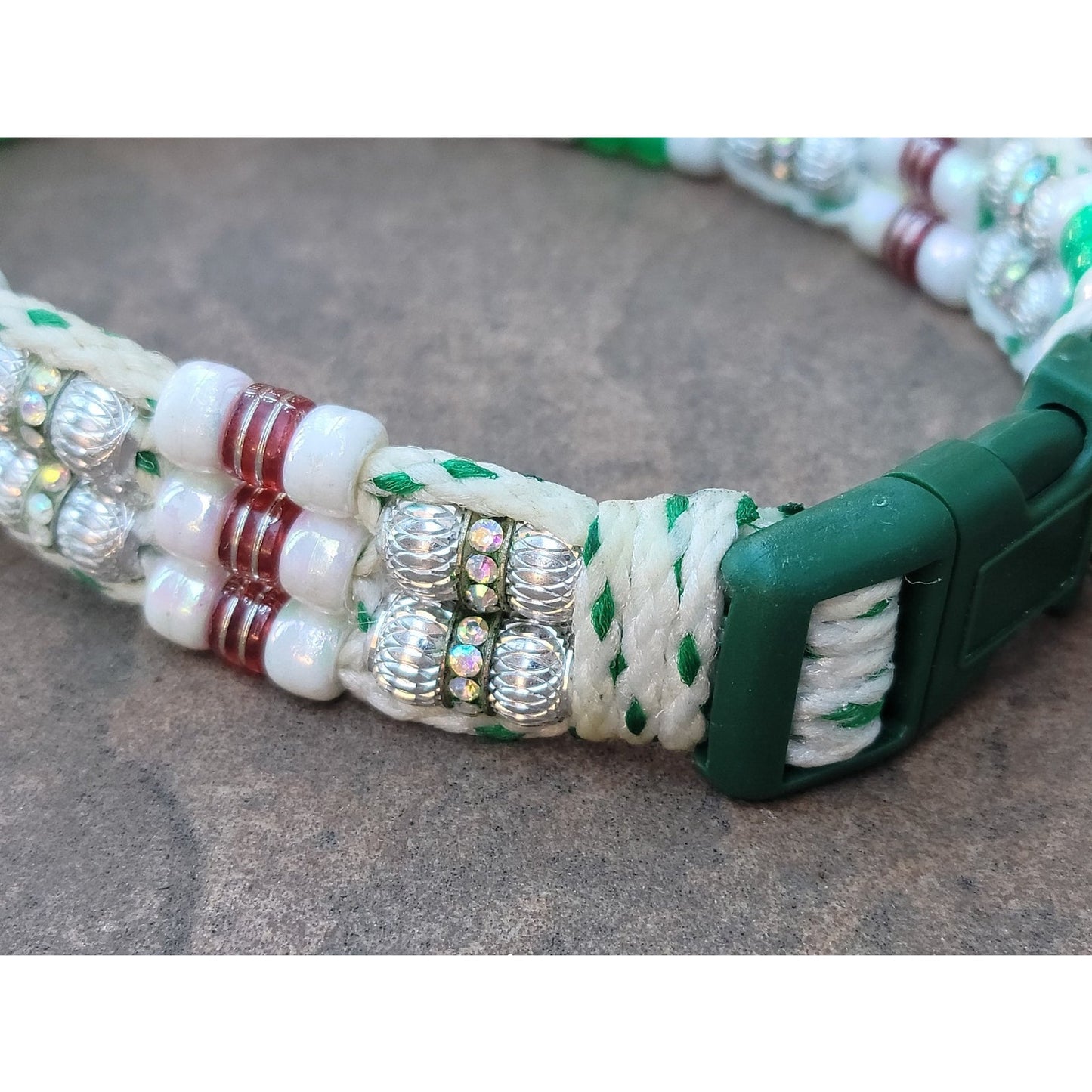 Custom Handmade Beaded Bling Dog Collar