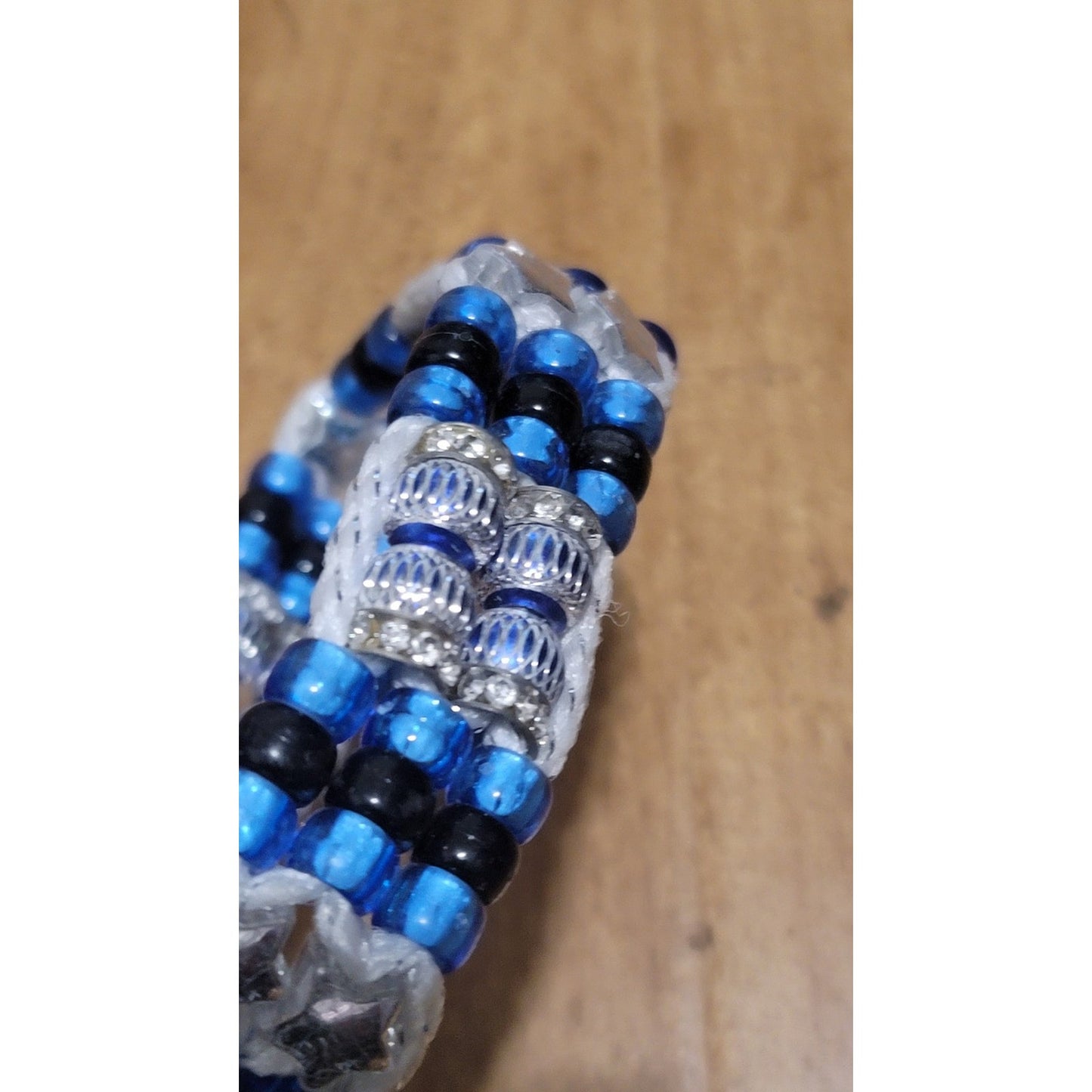 Custom Handmade Beaded Bling Dog Collar