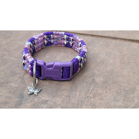 Custom Handmade Beaded Bling Dog Collar