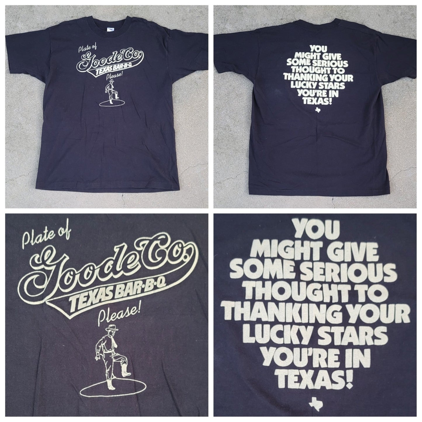 Vtg Texas Goode Co Texas BBQ Single Stitch T-shirt
