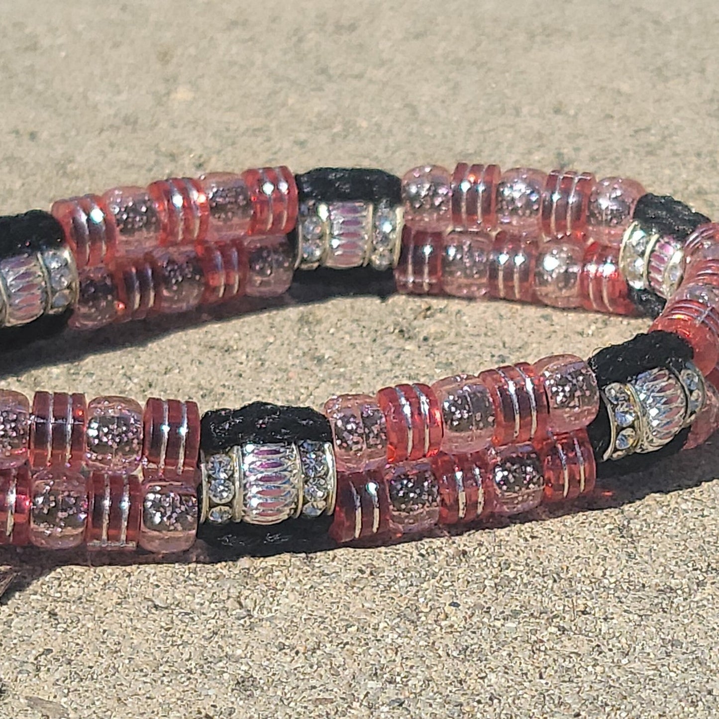 Custom Handmade Beaded Bling Dog Collar