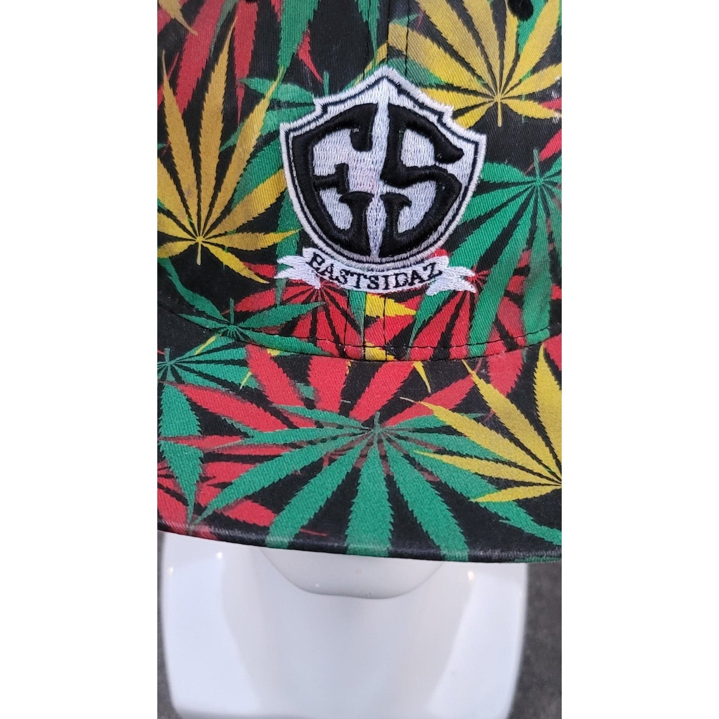 Vtg Eastidaz Mary Jane Weed Leaf Snapback Hat Snoop Dogg Tray Dee Goldie Loc