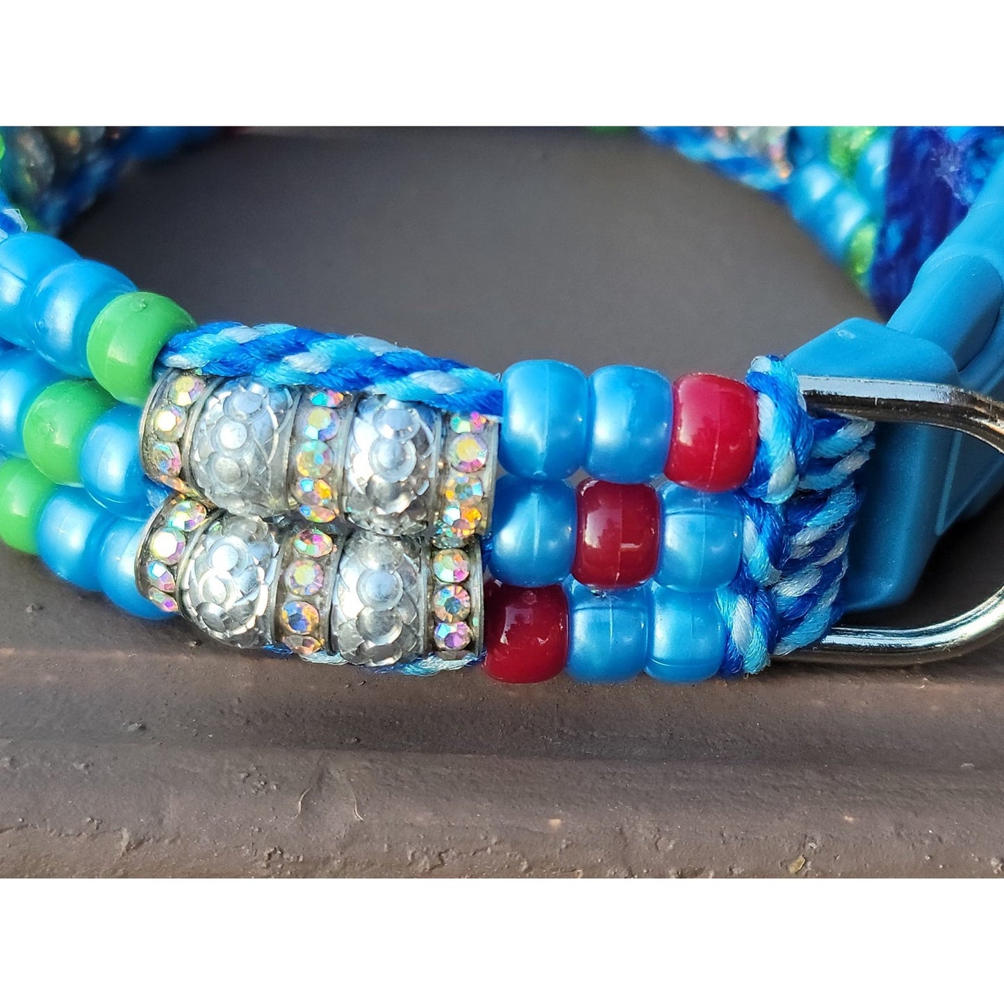 Custom Handmade Beaded Bling Dog Collar