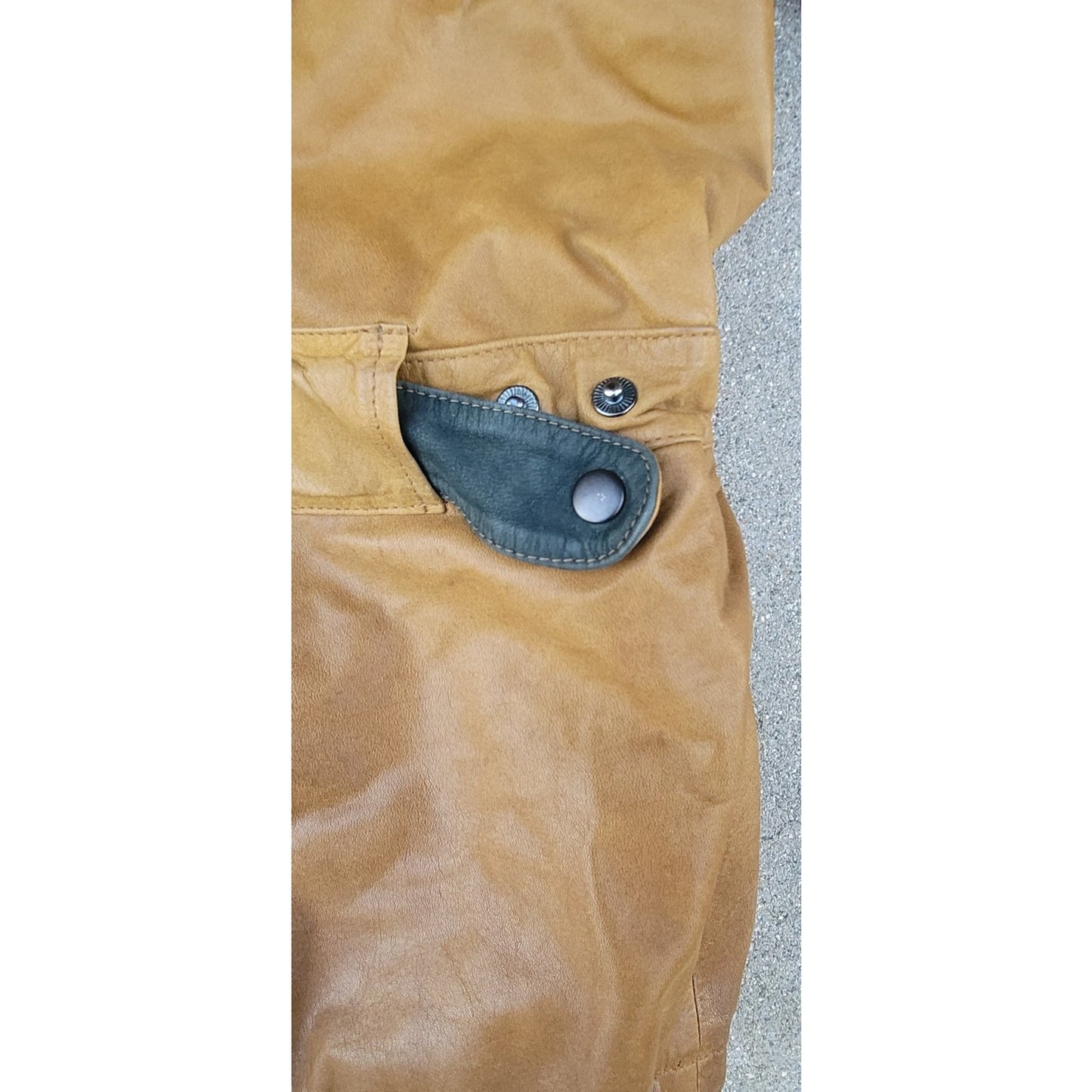 Vtg Hurricane Collection Leather Parka Jacket With Detachable Hood