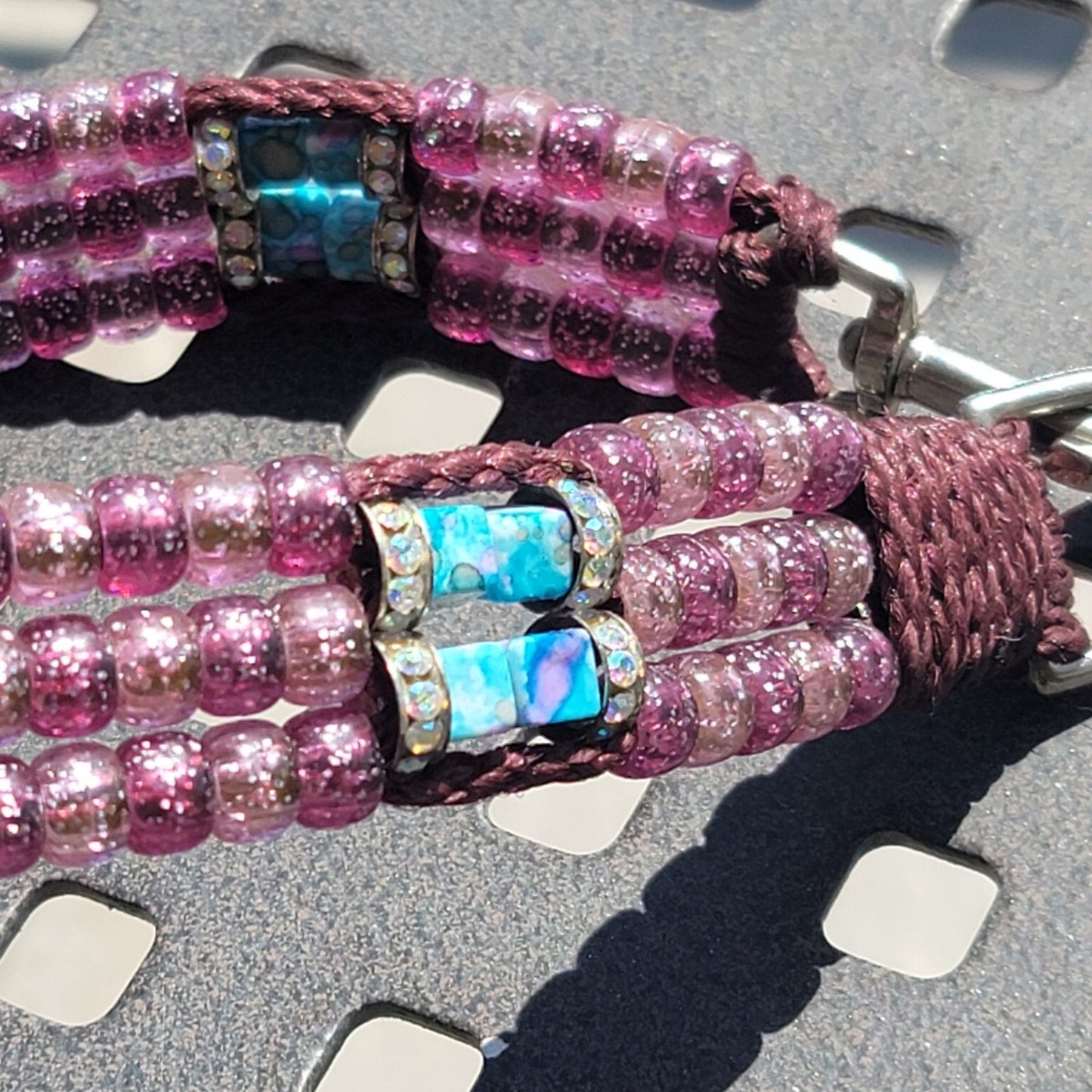 Custom Handmade Beaded Bling Dog Collar