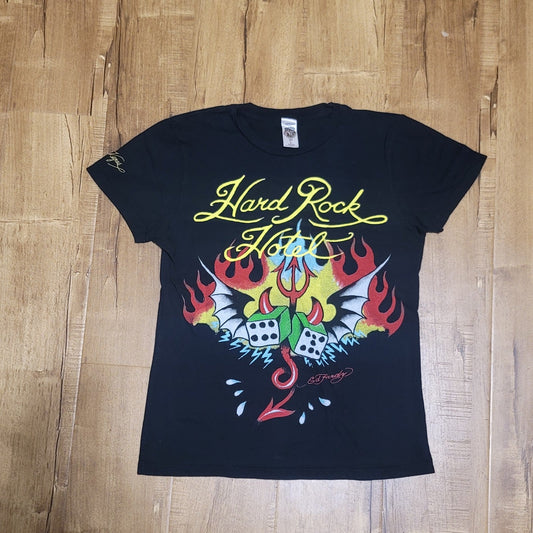 Vtg Ed Hardy Hard Rock Hotel T-shirt Women's