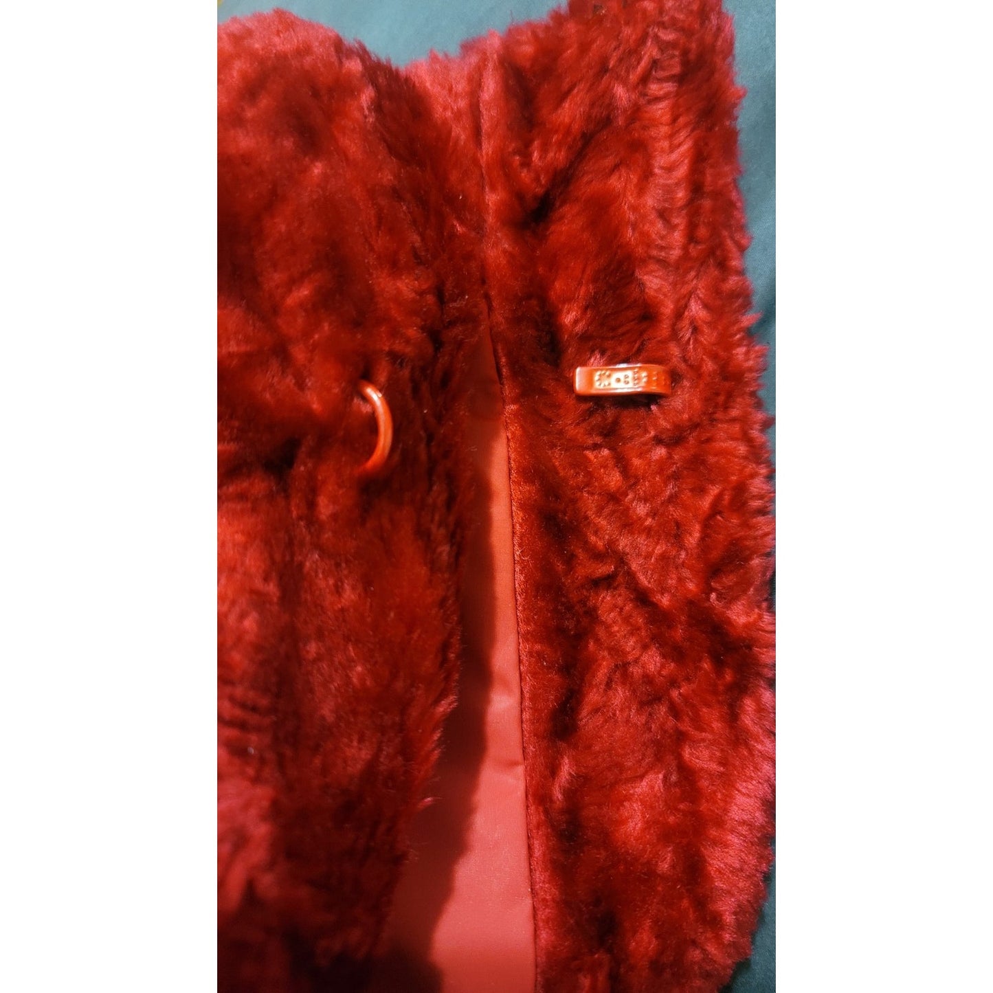 Vtg Maria Dionisiou Faux Fur Reversible Jacket
