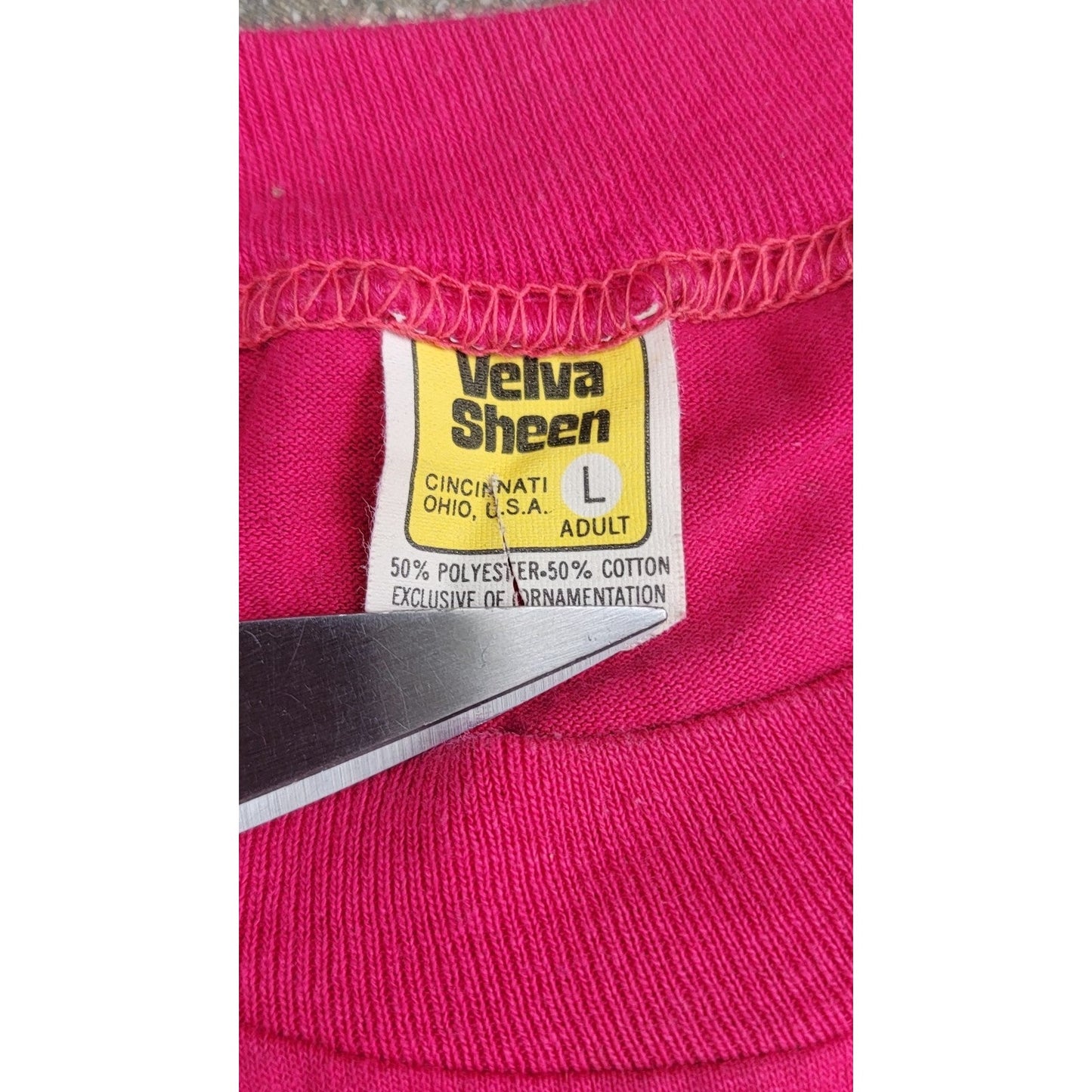 Vtg 80s Bahamas Crop Top Single Stitch T-shirt