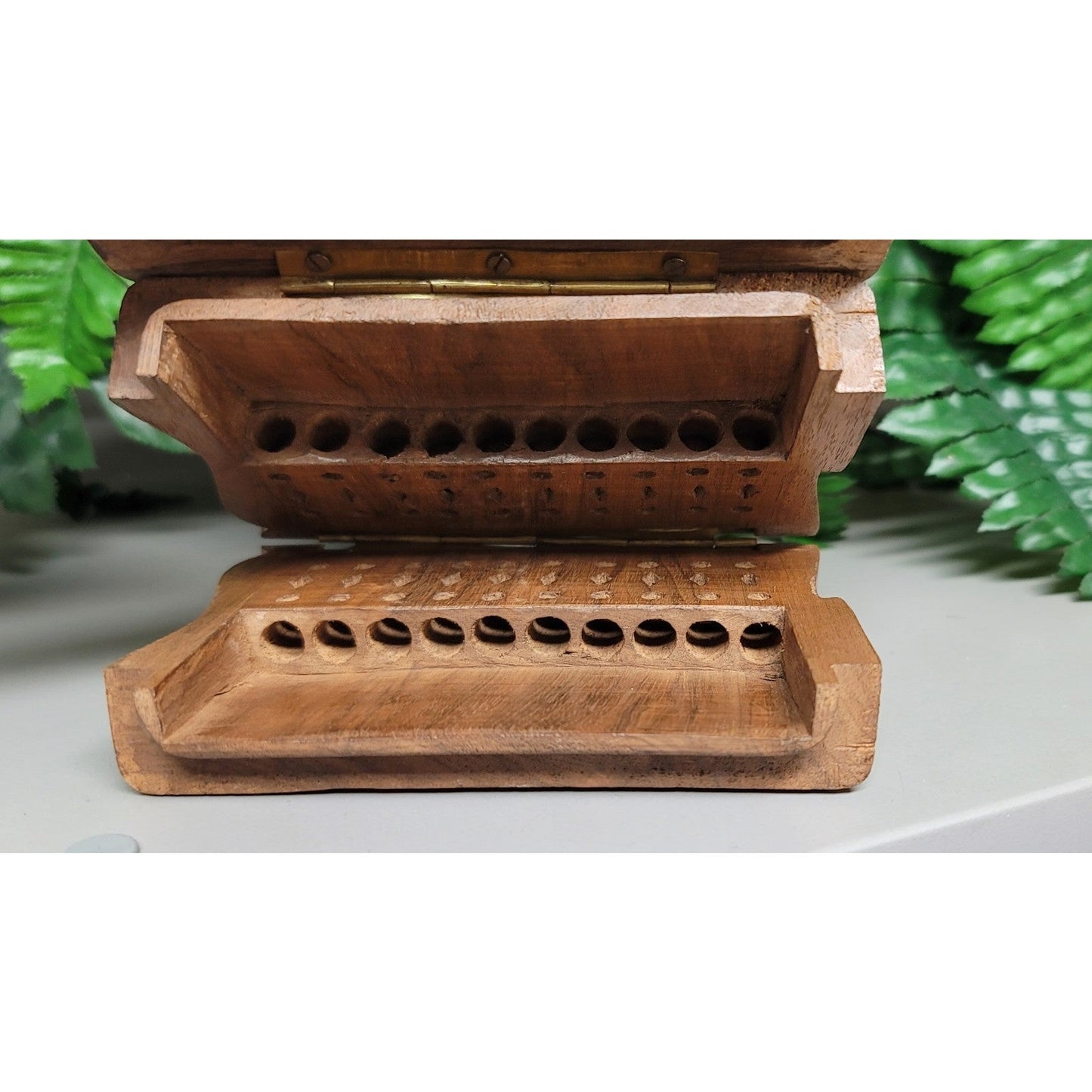 Vtg Grieg Nmark's Wooden Elephant Cigarette Joint Holder
