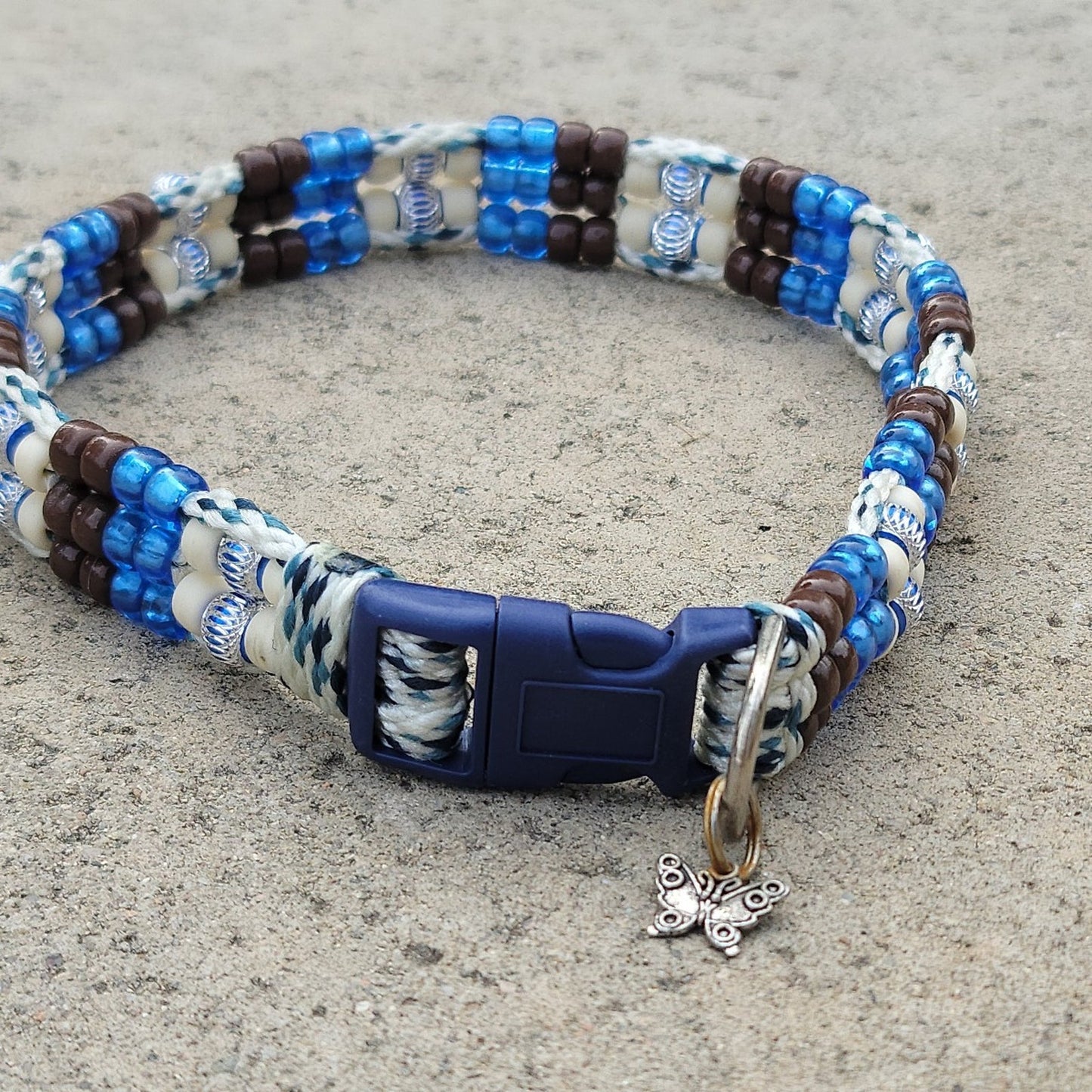 Custom Handmade Beaded Bling Dog Collar