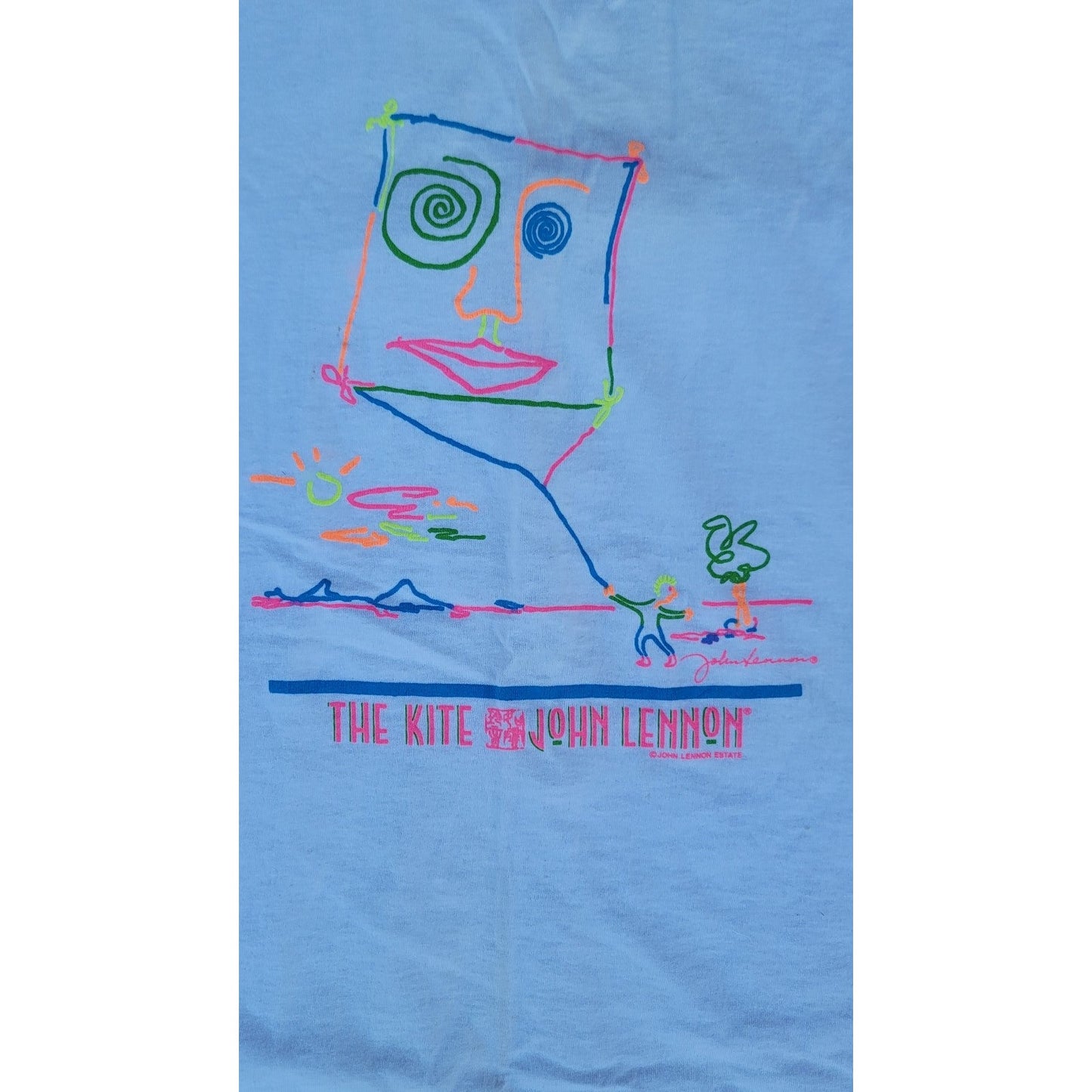 Vtg John Lennon The Kite Single Stitch T-shirt The Beatles