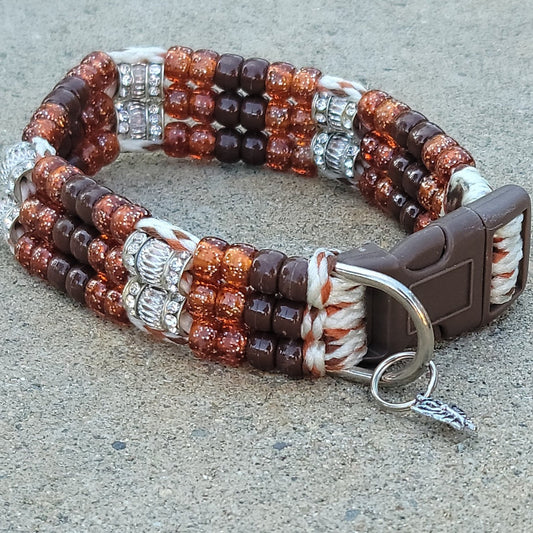 Custom Handmade Beaded Bling Dog Collar