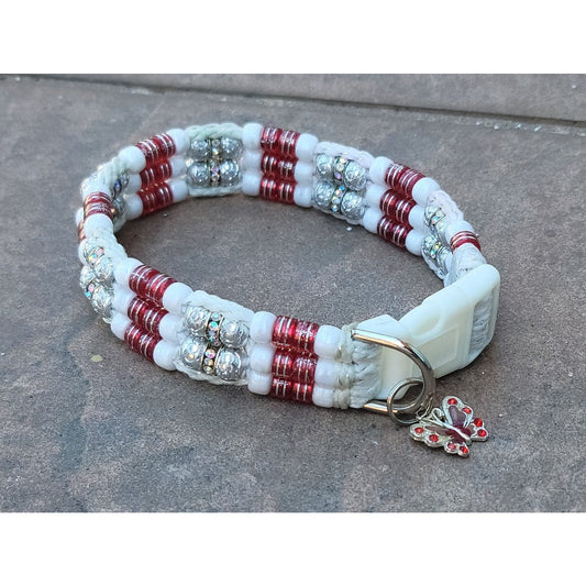 Custom Handmade Beaded Bling Dog Collar