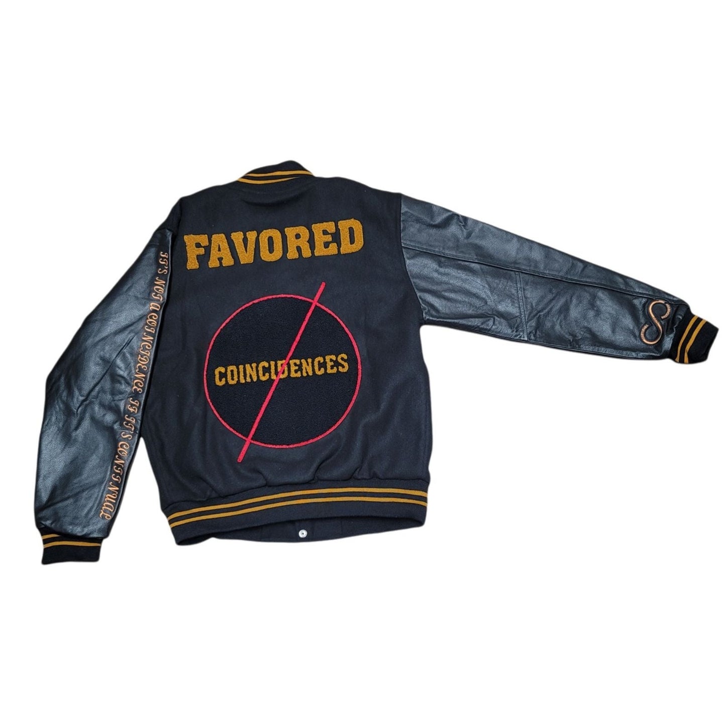 Continual Coincidences FAVORED (No Coincidences) Varsity Letterman Jacket