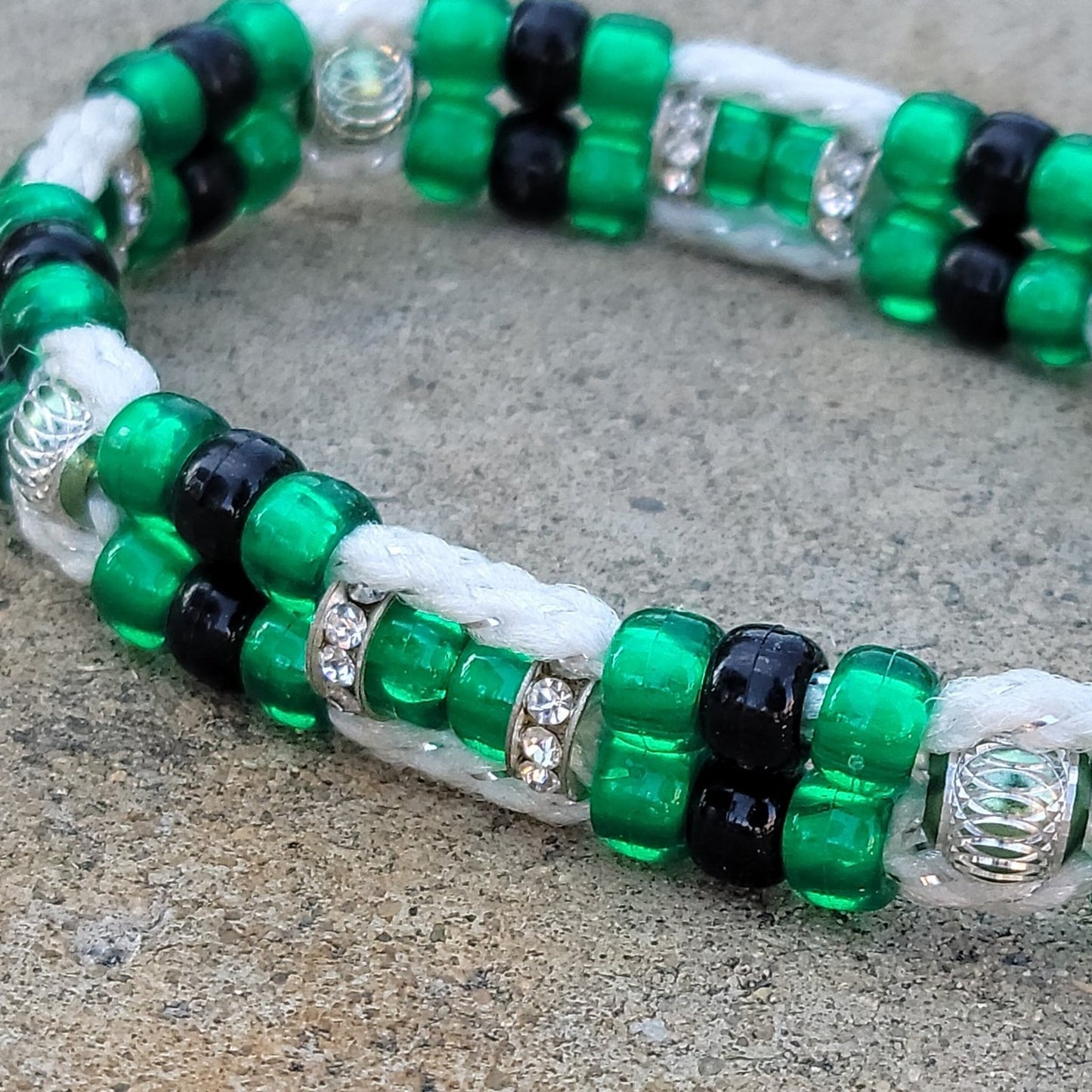 Custom Handmade Beaded Bling Dog Collar