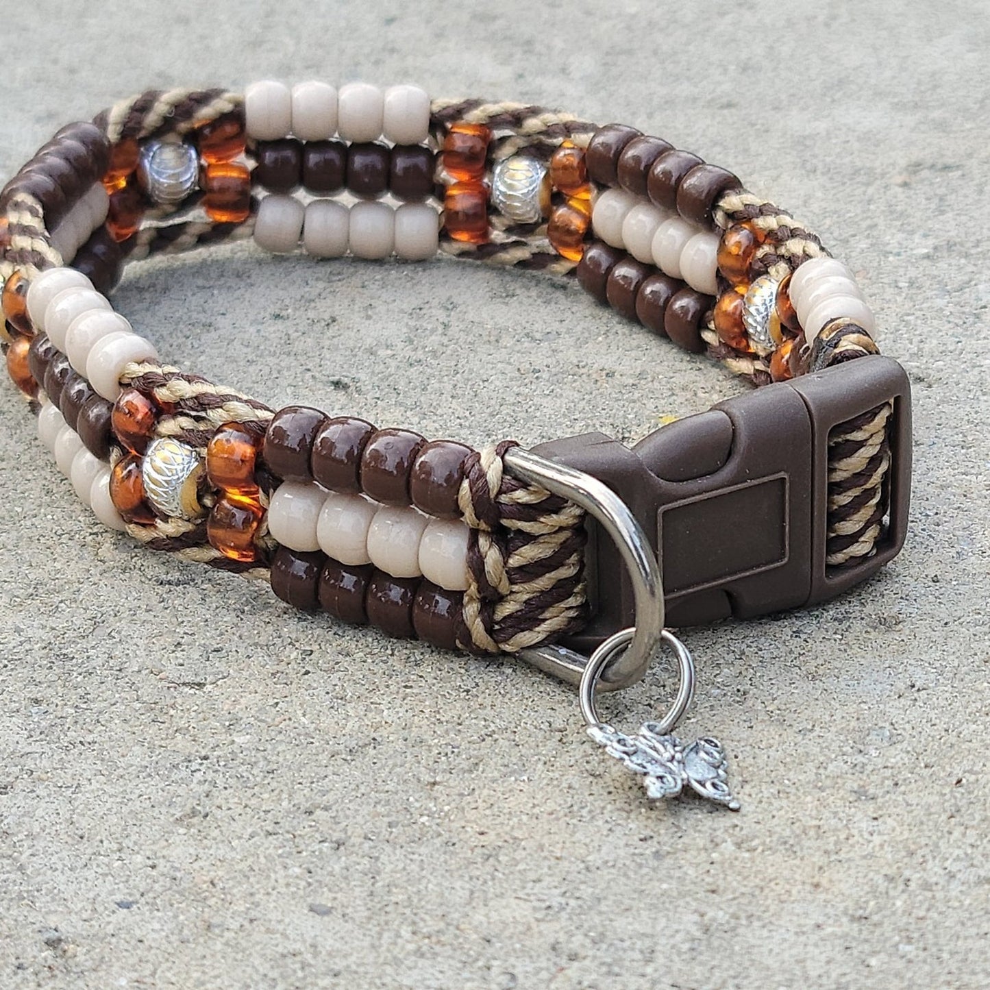 Custom Handmade Beaded Bling Dog Collar