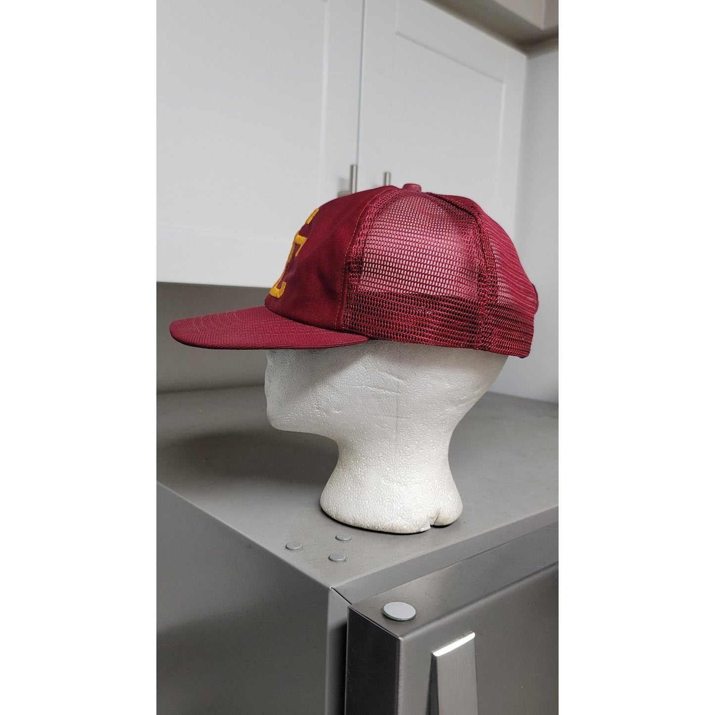 Vtg New Era Pro Design USC Trojans SC Logo Trucker Hat