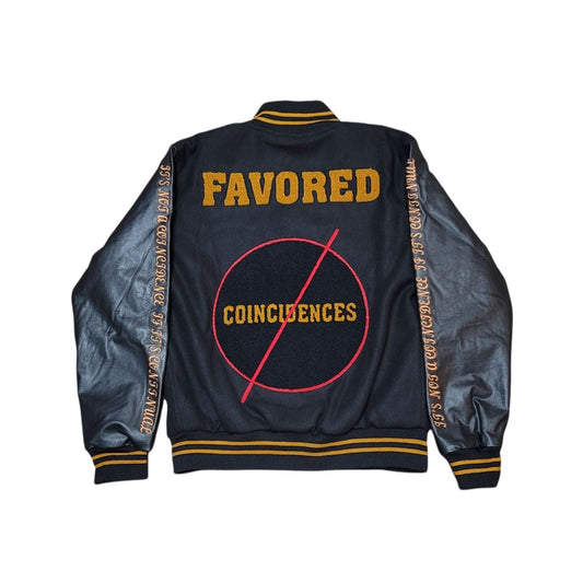 Continual Coincidences FAVORED (No Coincidences) Varsity Letterman Jacket